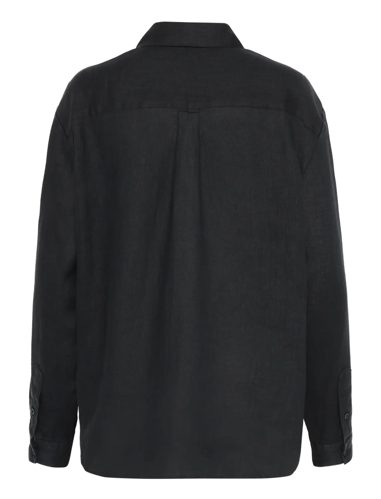 Knowledge Cotton Apparel - Loose linen shirt - leinenhemden - black jet - 2