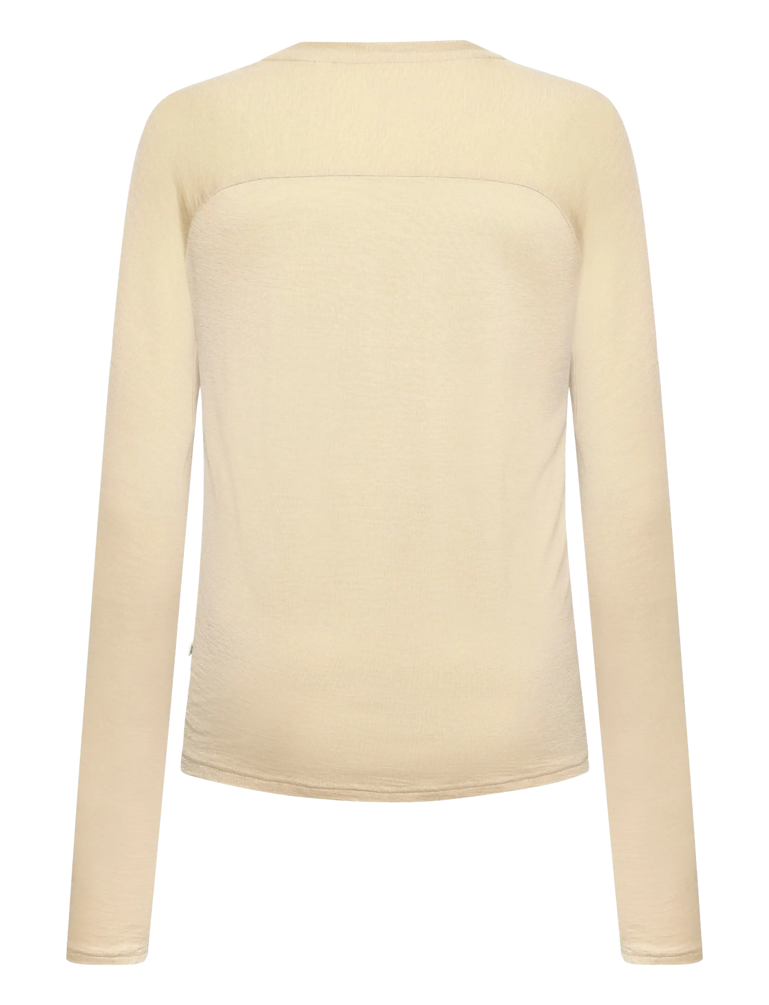 Knowledge Cotton Apparel - Dynamic wool long sleeve t-shirt - light feather gray - 1