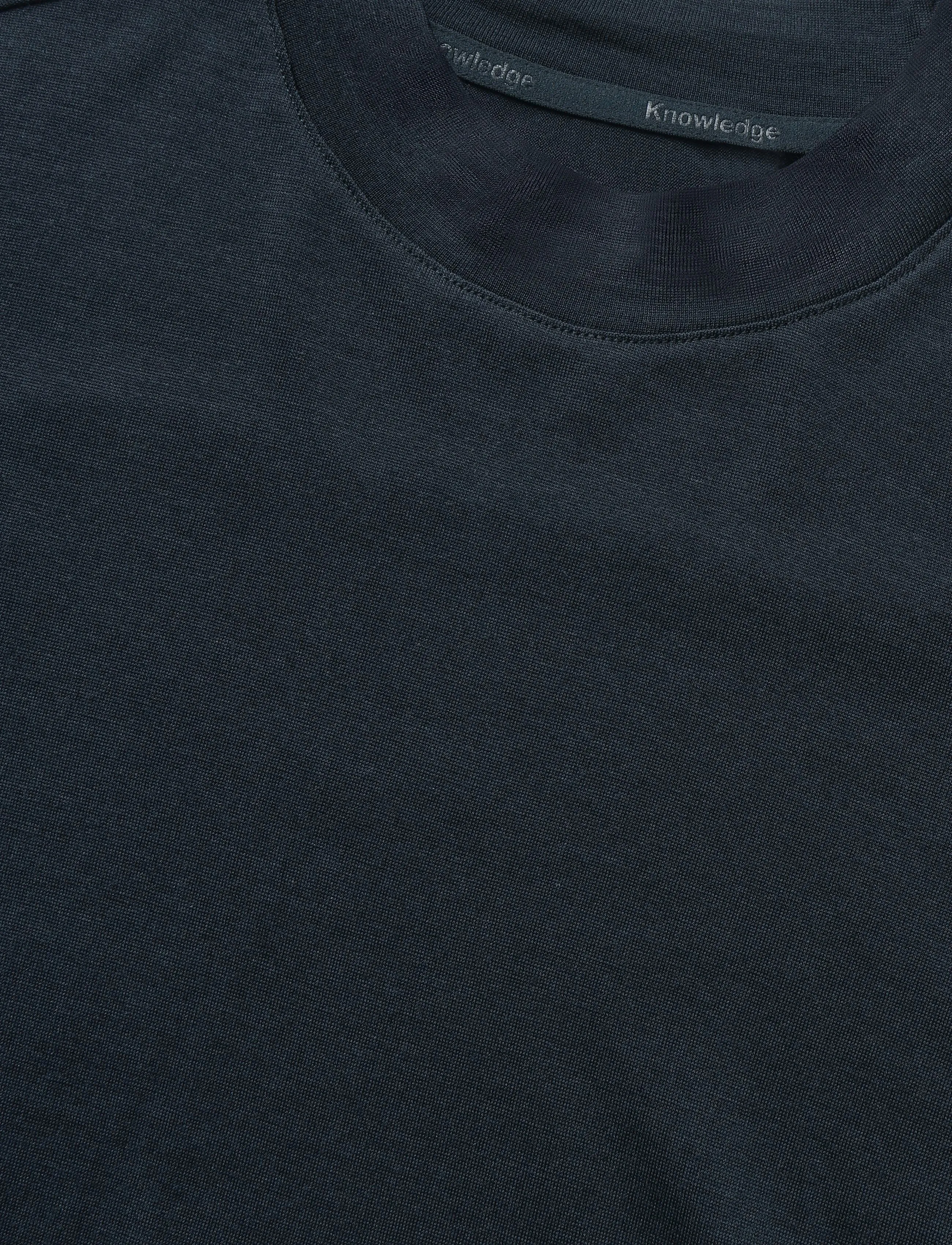 Knowledge Cotton Apparel - Dynamic wool long sleeve t-shirt - jumpers - total eclipse - 5
