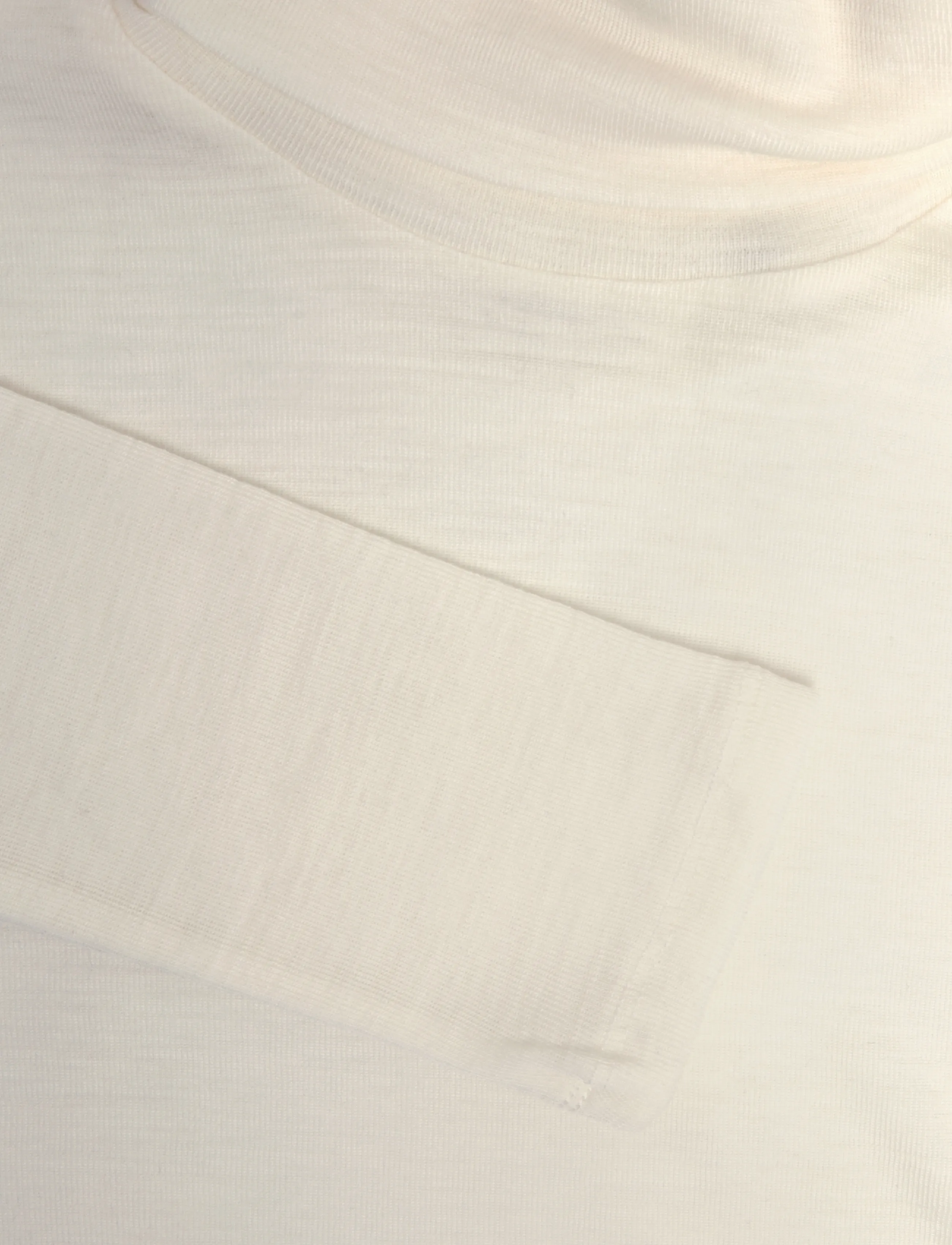 Knowledge Cotton Apparel - Merino rib long sleeve roll-neck - sügisene kokkuhoid - egret - 2