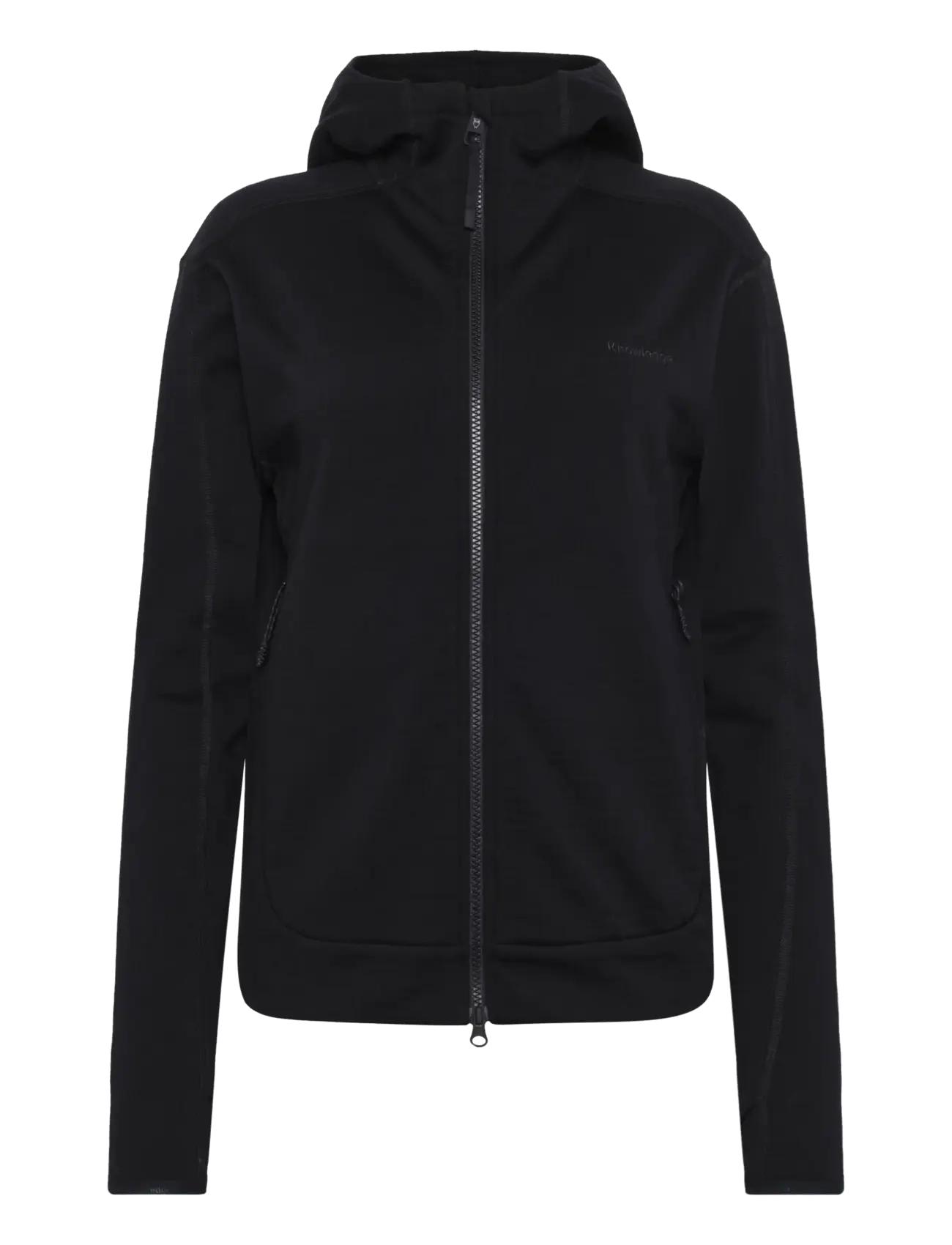 KNOWLEDGE Baumwolle APPAREL Dynamic Wolle Fleece Hoodie Schwarz - L - Damen