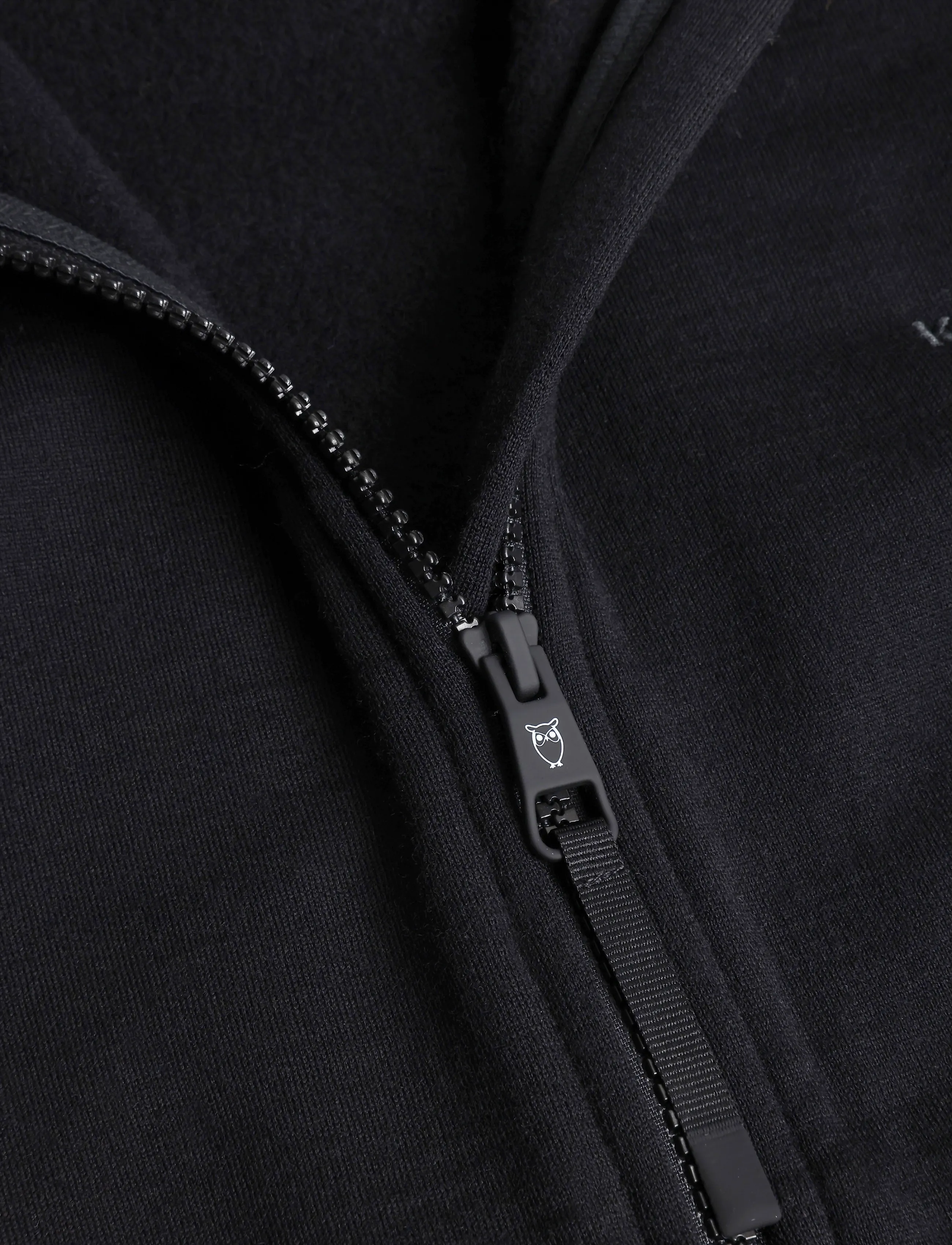Knowledge Cotton Apparel - Dynamic wool fleece hoodie - wool jackets - black jet - 2