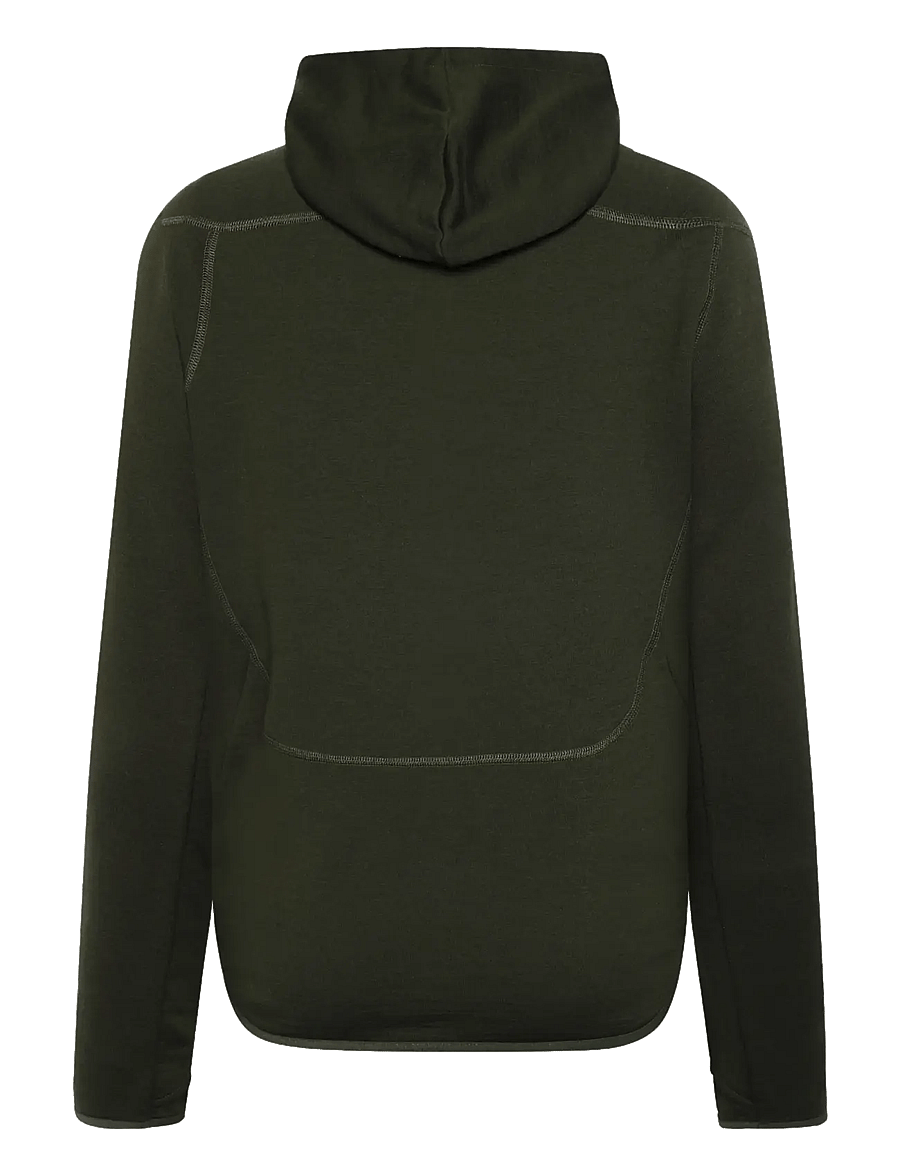 Knowledge Cotton Apparel - Dynamic wool fleece hoodie - wolljacken - forest night - 1