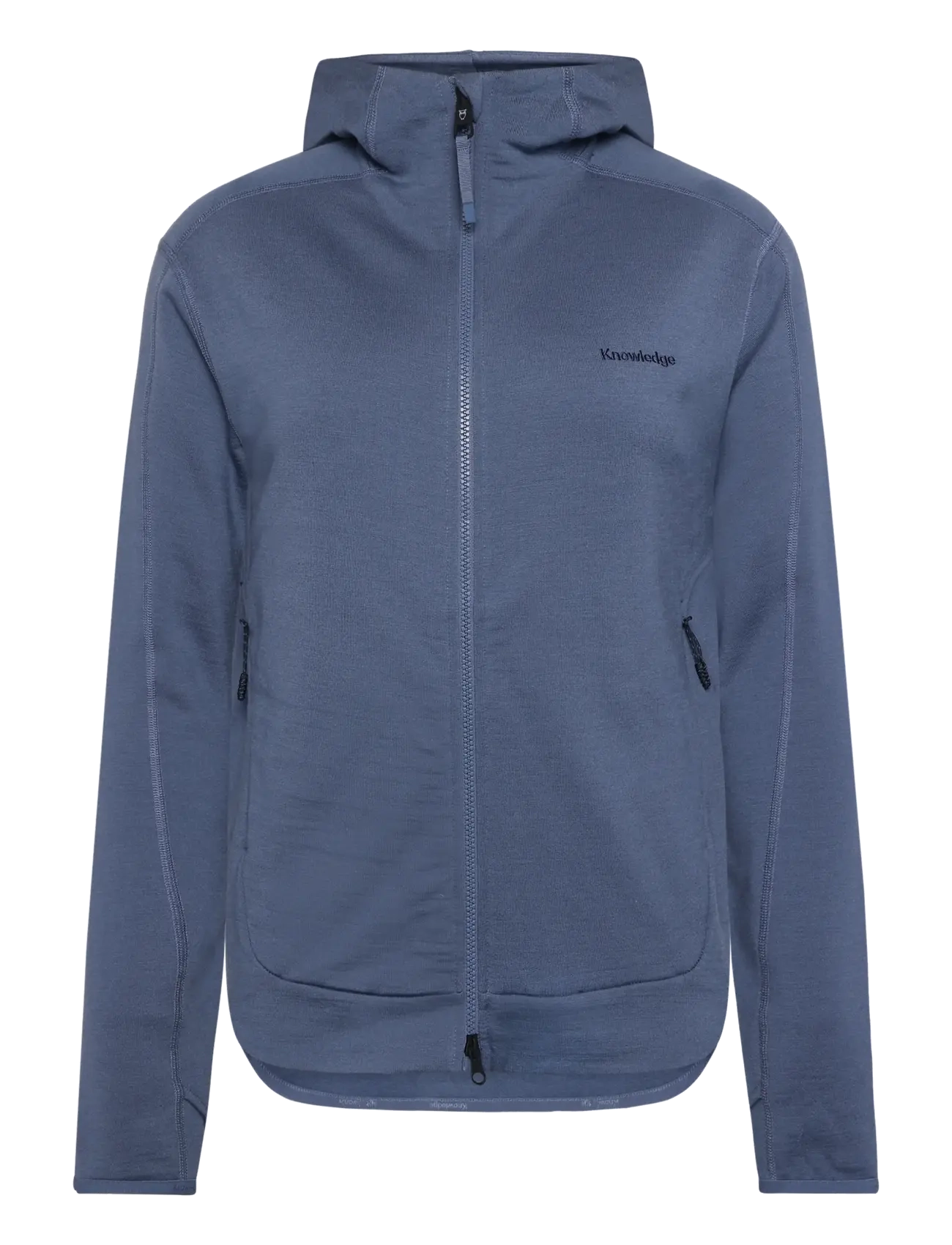 KNOWLEDGE Baumwolle APPAREL Dynamic Wolle Fleece Hoodie Blau - XL - Damen