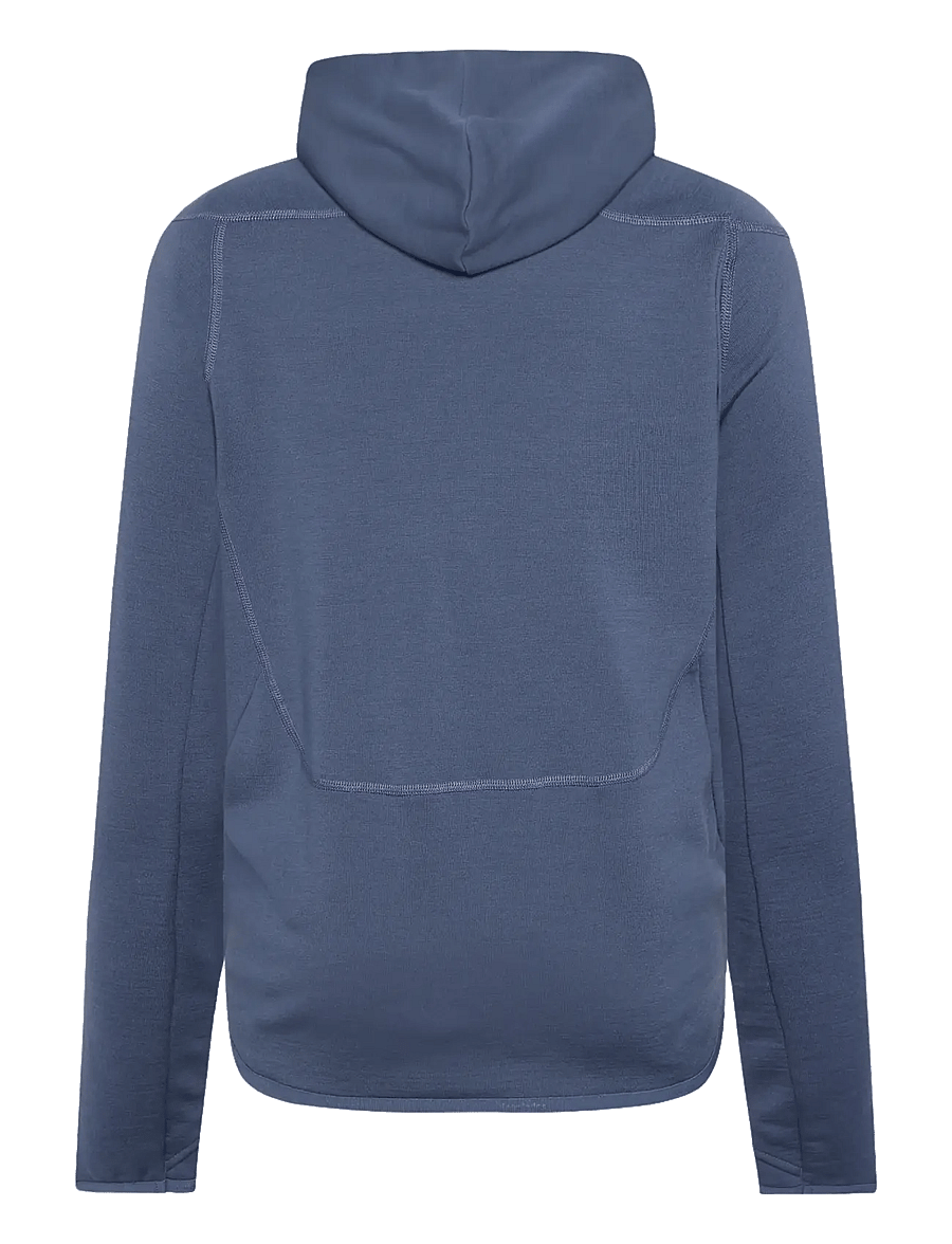 Knowledge Cotton Apparel - Dynamic wool fleece hoodie - ulljakker - vintage indigo - 1