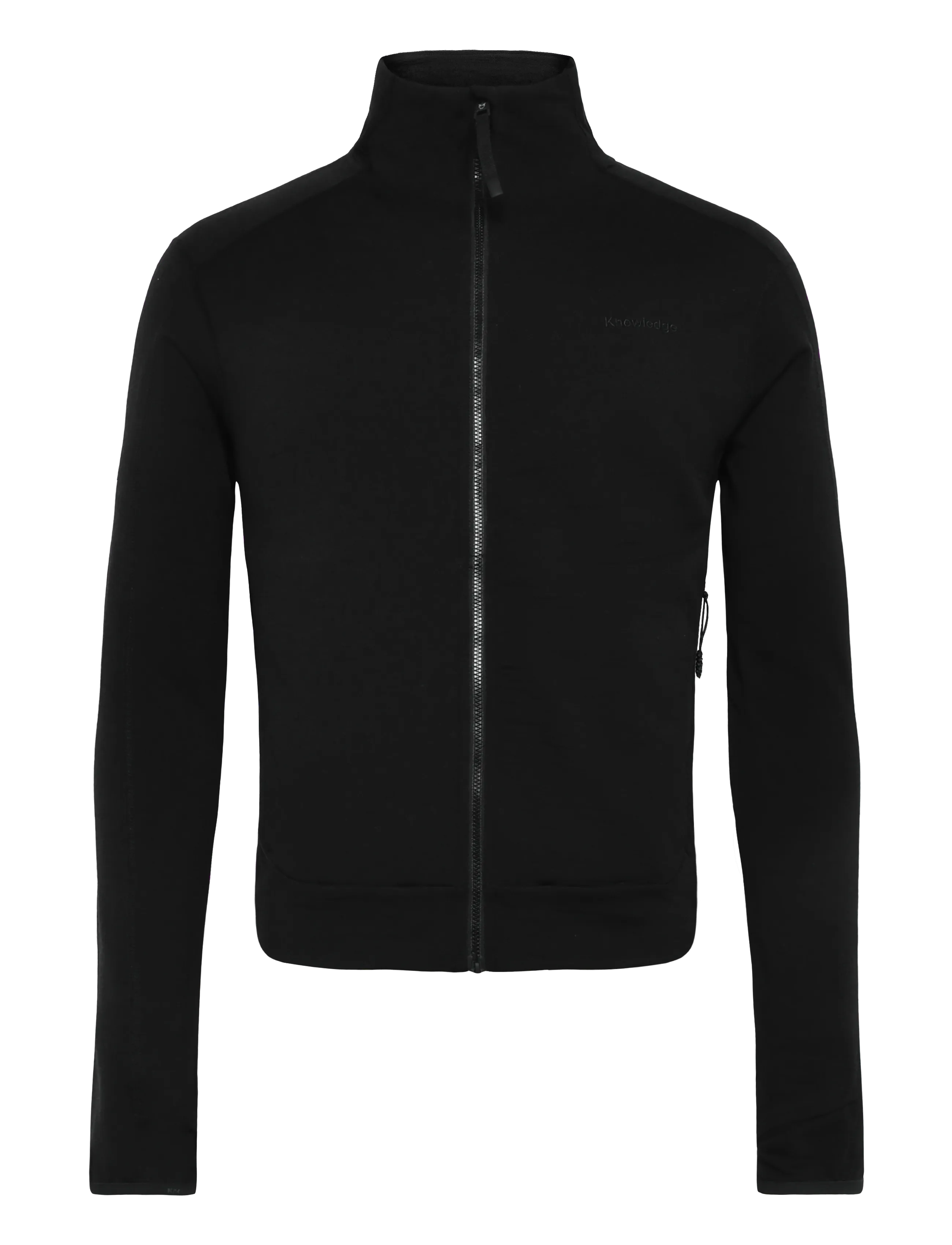 Knowledge Cotton Apparel Dynamic wool fleece full zip - Sweatshirts & Kapuzenpullover - BLACK JET / black