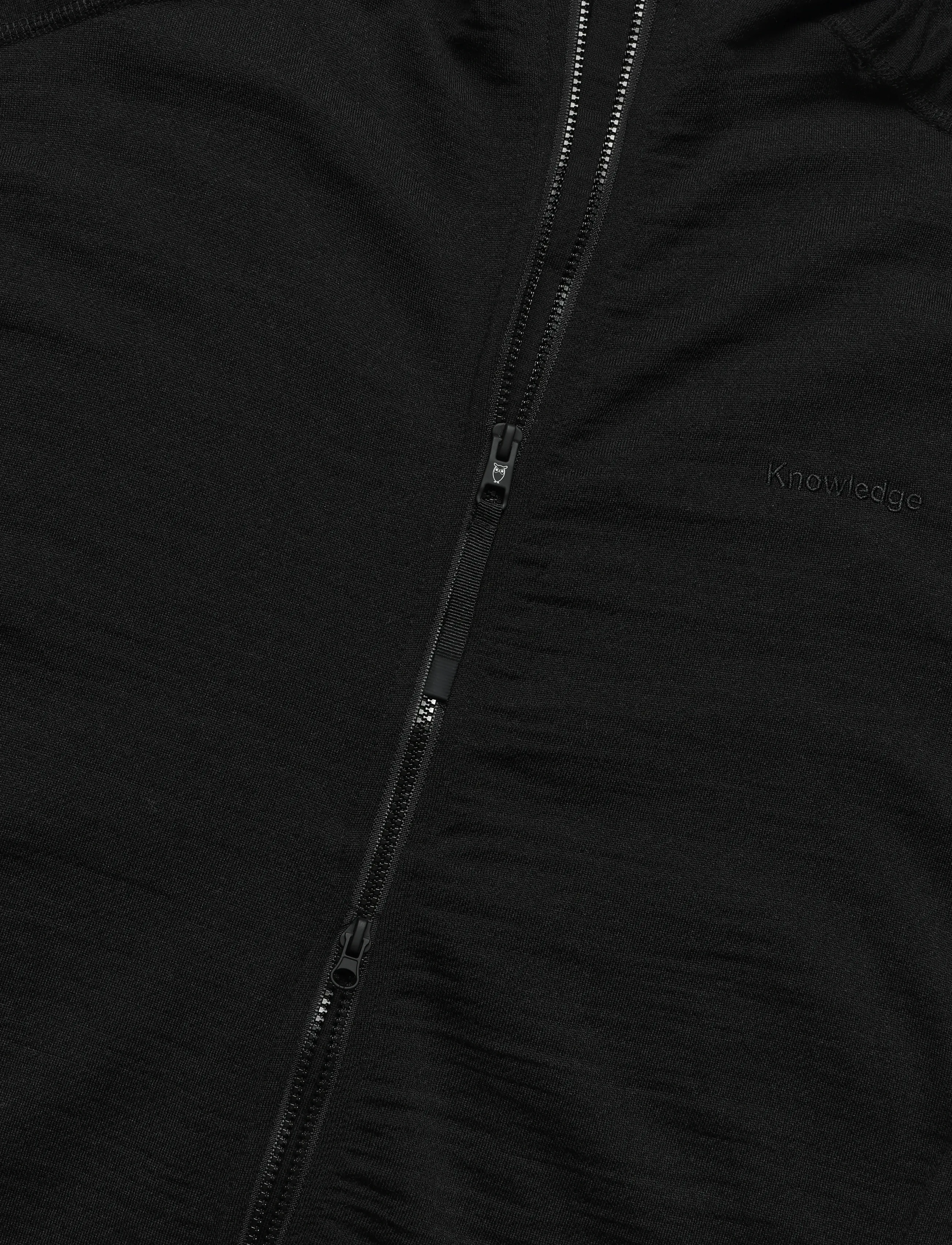 Knowledge Cotton Apparel - Dynamic wool fleece full zip - fleece & midlayer - black jet - 3