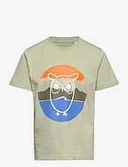 Mountain owl front print t-shirt - - SWAMP