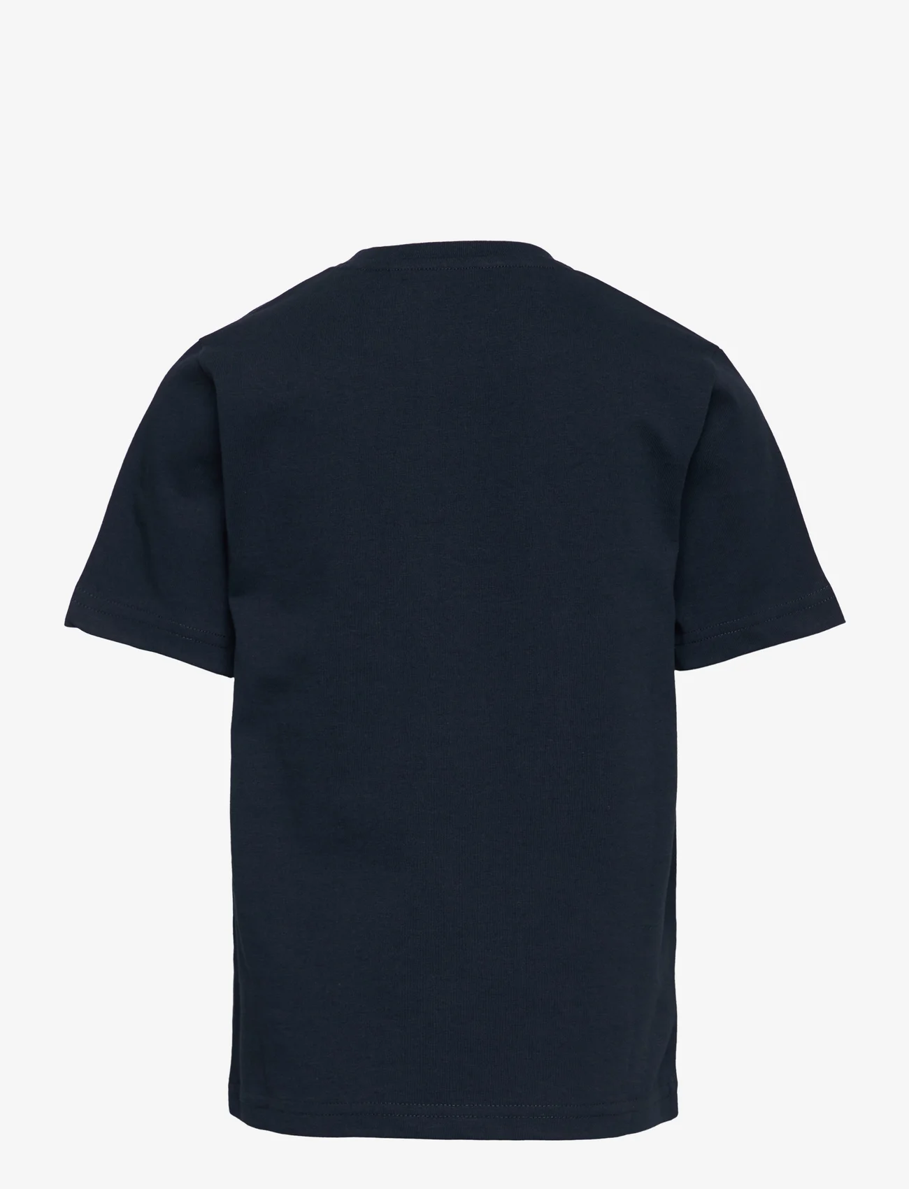 Knowledge Cotton Apparel - Regular fit big chest print t-shirt - kurzärmelige - total eclipse - 1