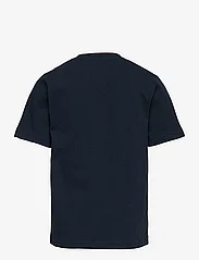 Knowledge Cotton Apparel - Regular fit big chest print t-shirt - kurzärmelige - total eclipse - 1
