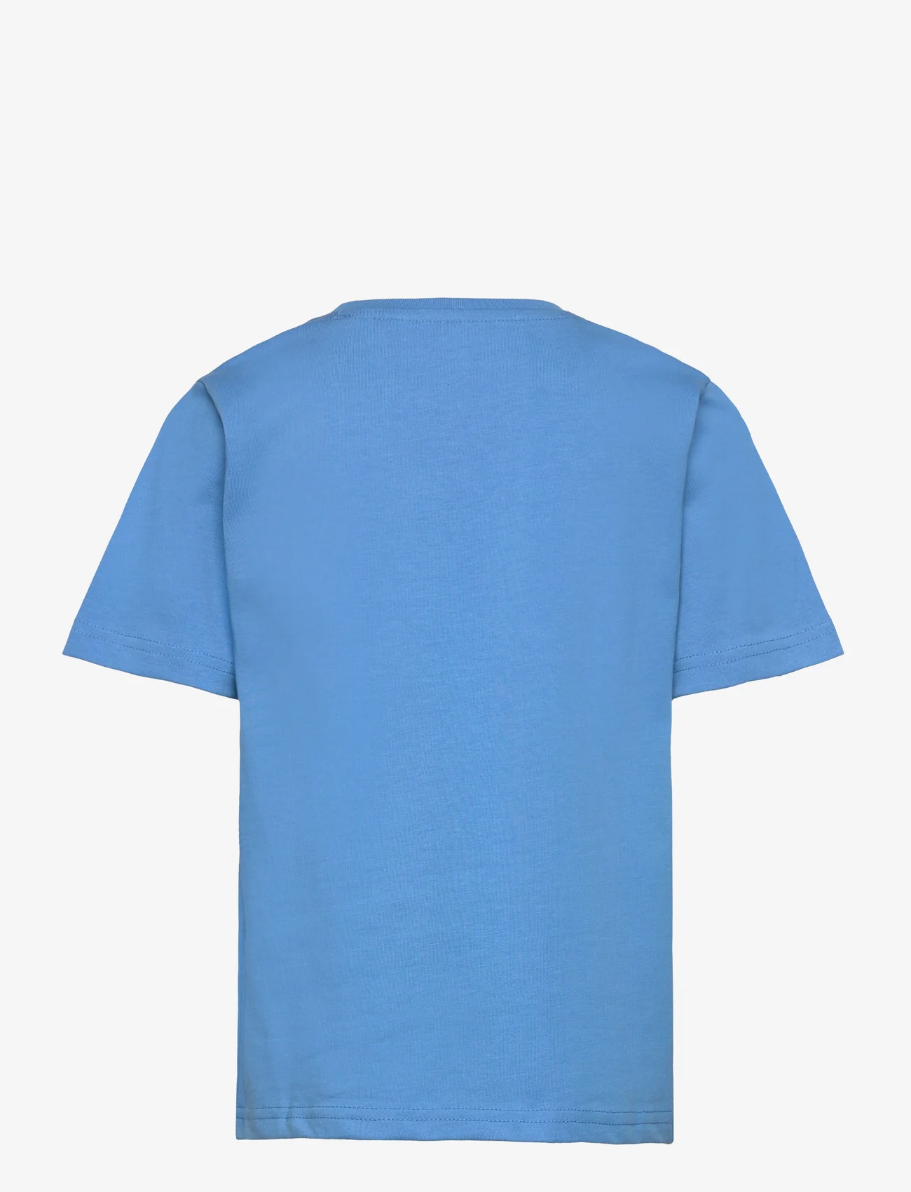 Knowledge Cotton Apparel - Regular fit badge t-shirt - GOTS/Ve - ar īsām piedurknēm - azure blue - 1