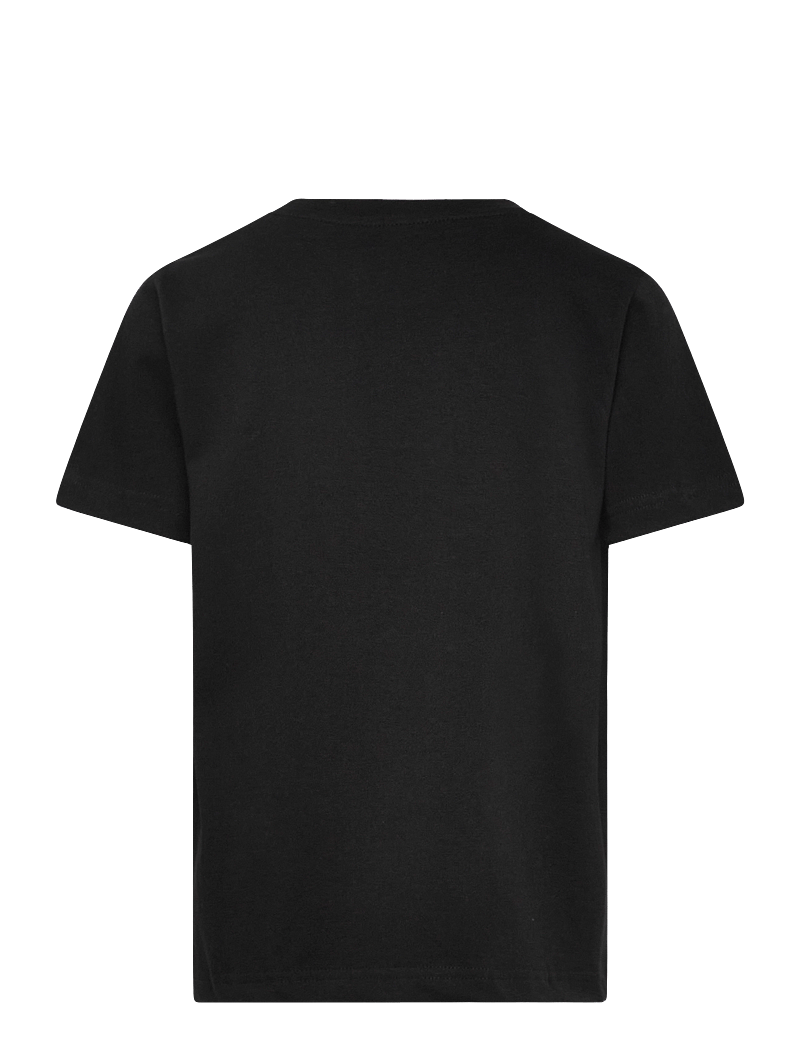 Knowledge Cotton Apparel - Regular fit badge t-shirt - GOTS/Ve - kortärmade t-shirts - black jet - 1