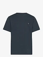 Regular fit badge t-shirt - GOTS/Ve - TOTAL ECLIPSE