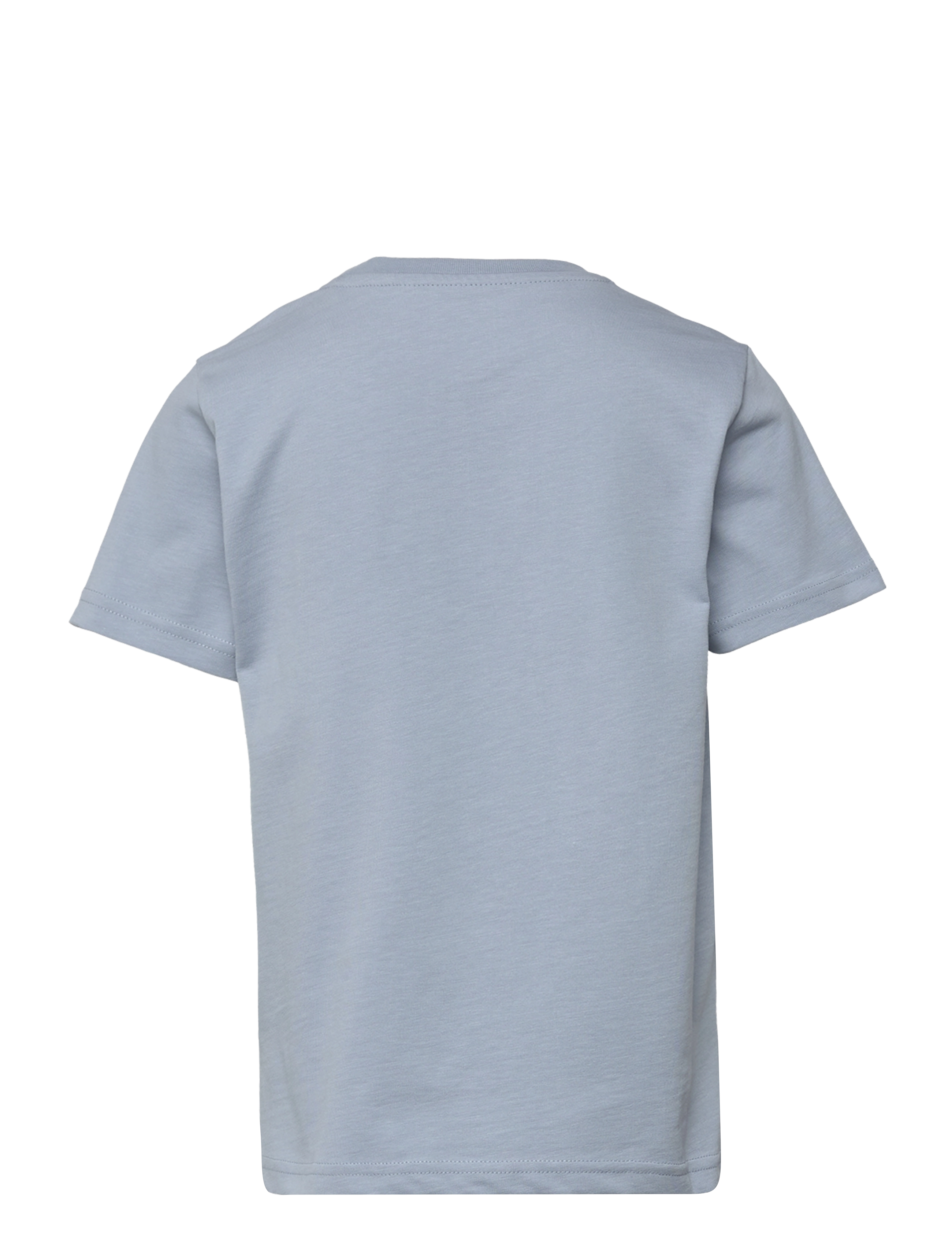 Knowledge Cotton Apparel - Regular big owl t-shirt - GOTS/Vega - kortärmade - asley blue - 1