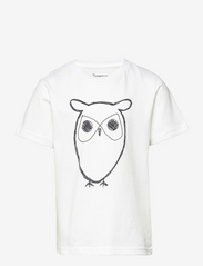 Regular big owl t-shirt - GOTS/Vega - BRIGHT WHITE