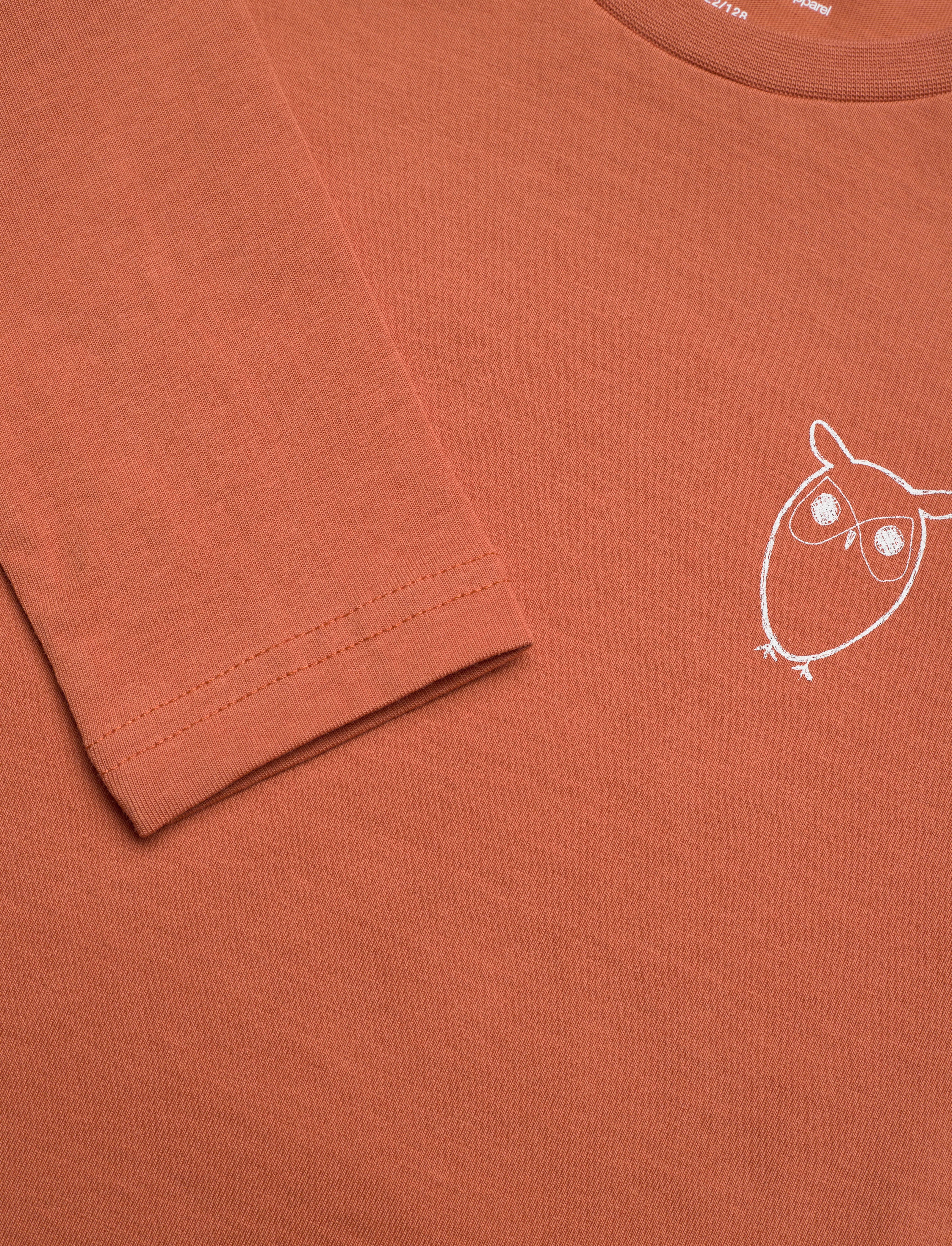 Knowledge Cotton Apparel - Owl long sleeve t-shirt - GOTS/Vega - autumn leaf - 2