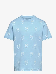 Owl AOP t-shirt - GOTS/Vegan, Knowledge Cotton Apparel