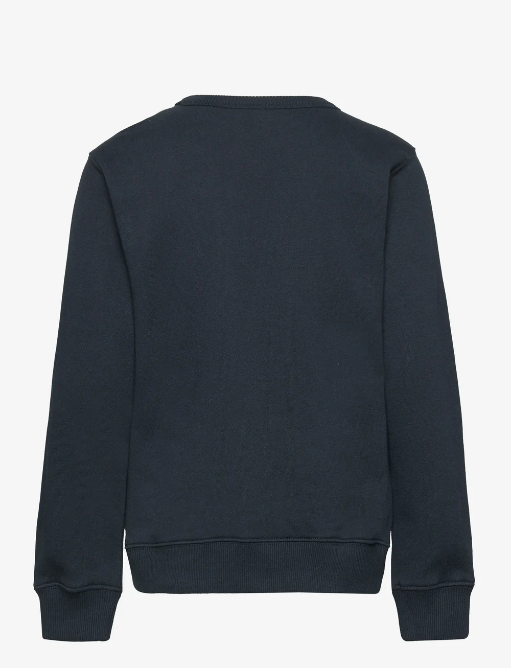 Knowledge Cotton Apparel - Regular badge crew neck sweat - GOT - sweatshirts - total eclipse - 1