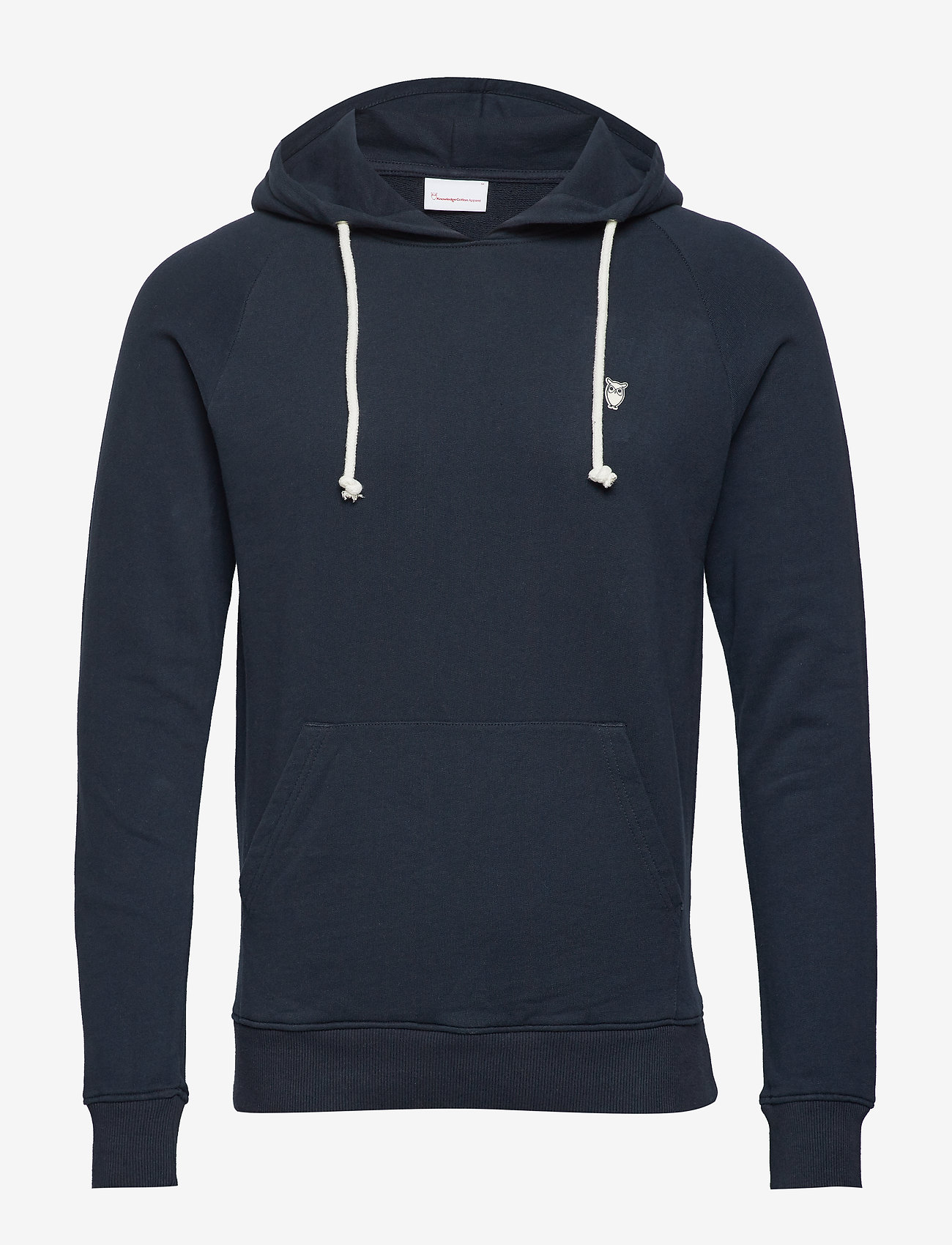 Knowledge Cotton Apparel - ELM small owl hoodie sweat - GOTS/V - total eclipse - 0