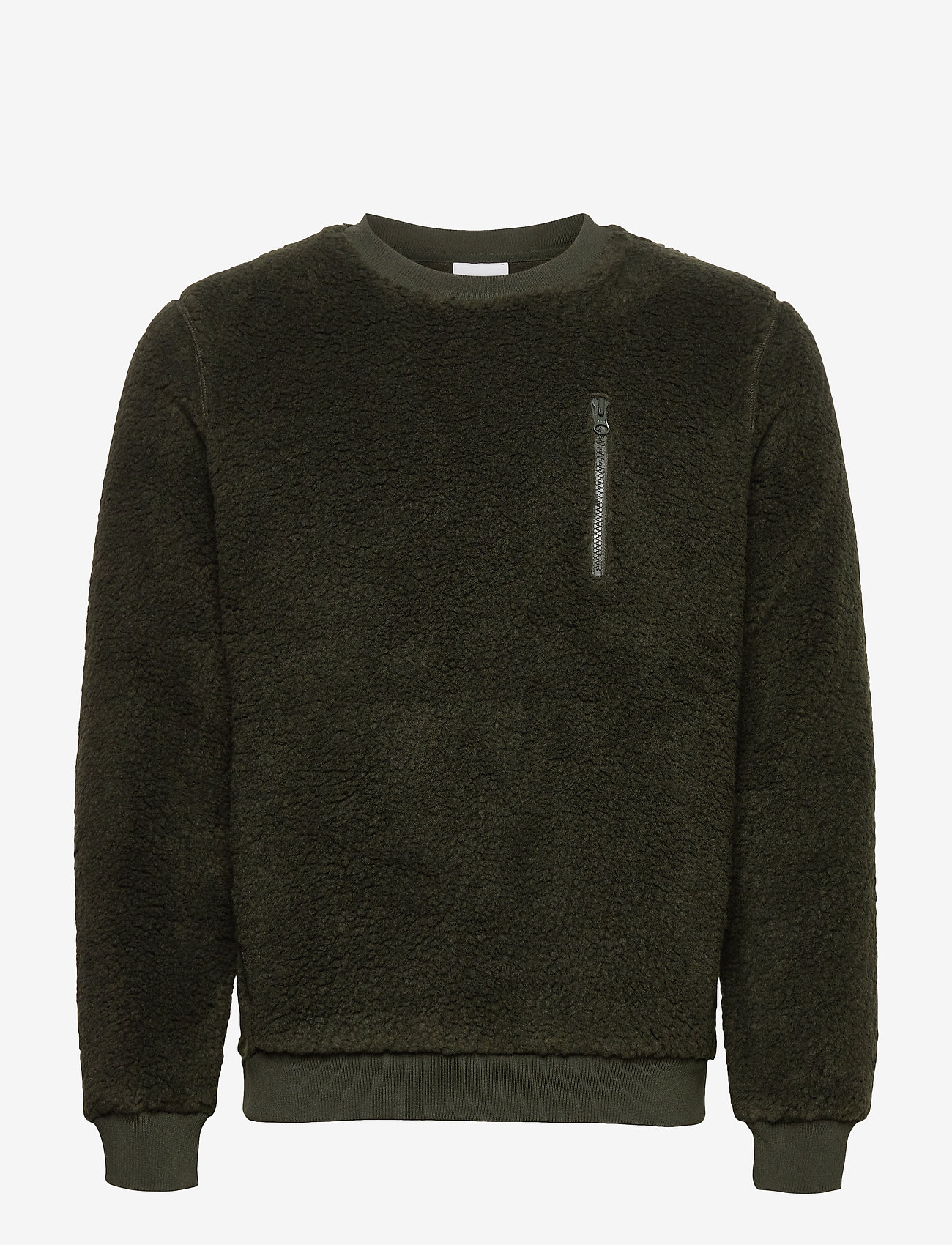 Knowledge Cotton Apparel - ELM teddy fleece sweat - Vegan - forrest night - 0