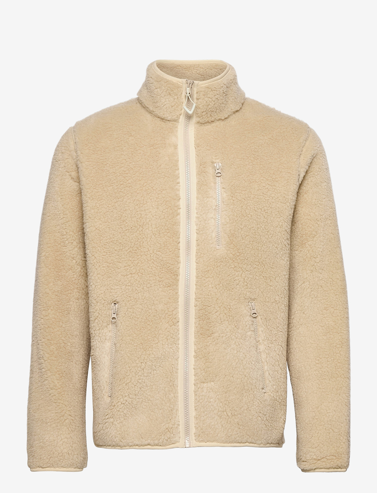 Knowledge Cotton Apparel - ELM zip teddy fleece sweat - Vegan - item colour - 0