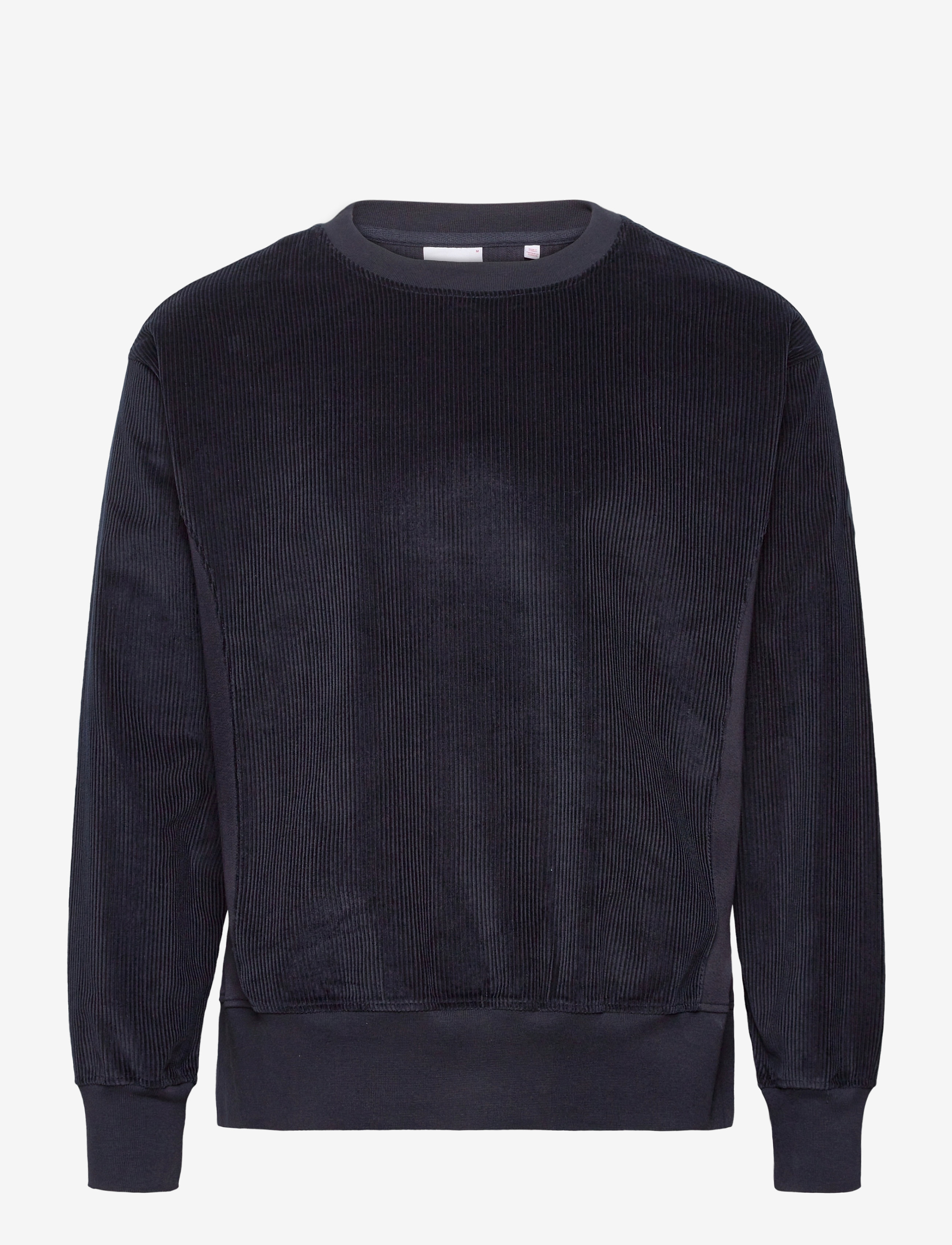 Knowledge Cotton Apparel - Oversized sweatshirt in Corduroy - - total eclipse - 0