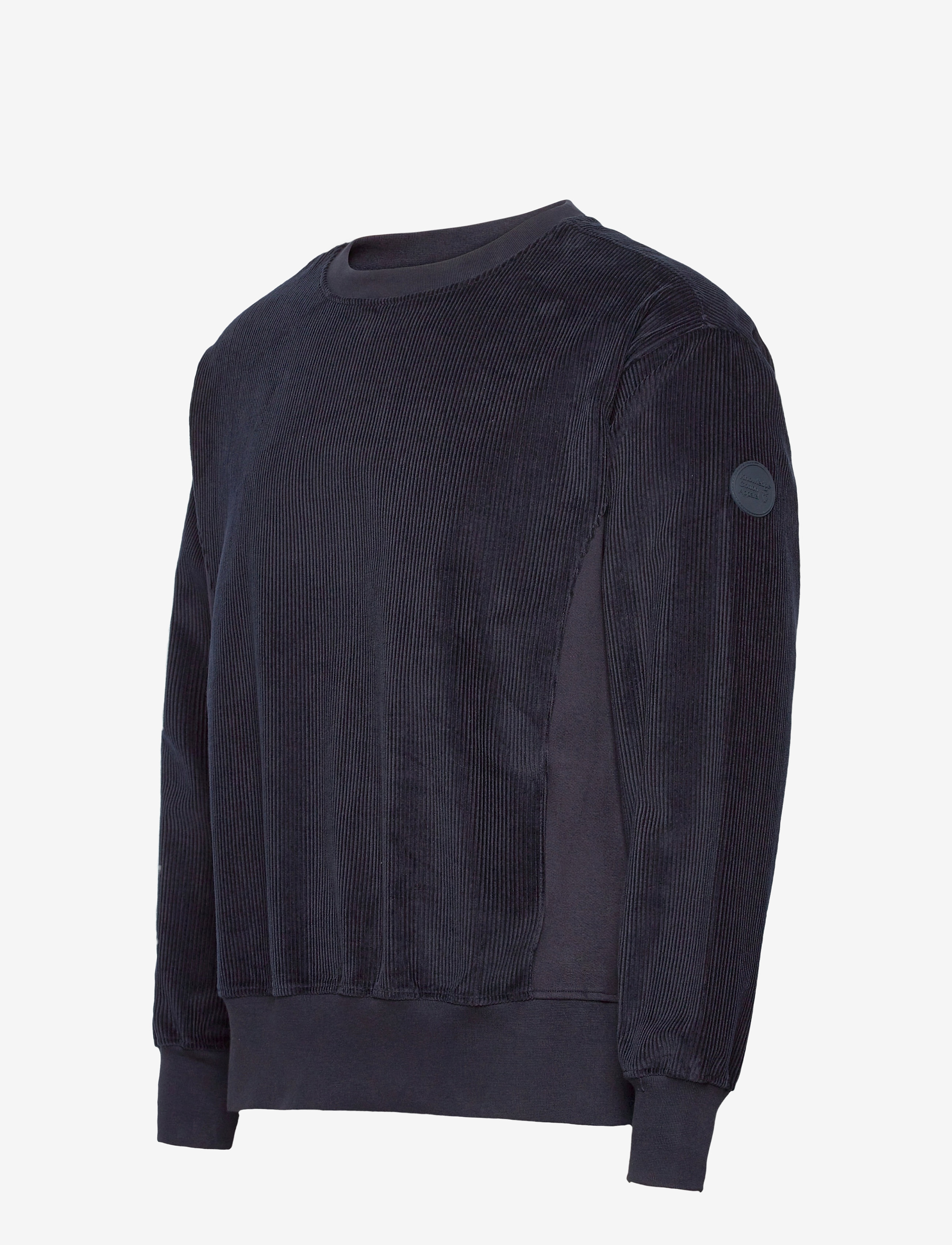 Knowledge Cotton Apparel - Oversized sweatshirt in Corduroy - - total eclipse - 2