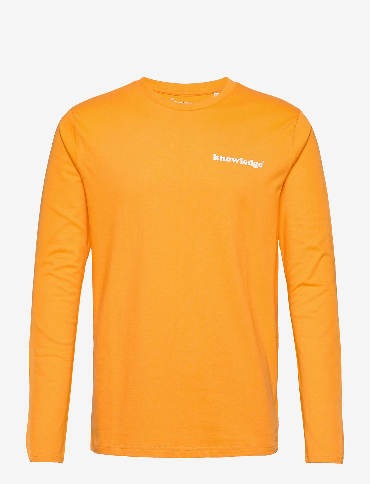 Knowledge Cotton Apparel - SALLOW signature wave long sleeve - - zennia yellow - 0