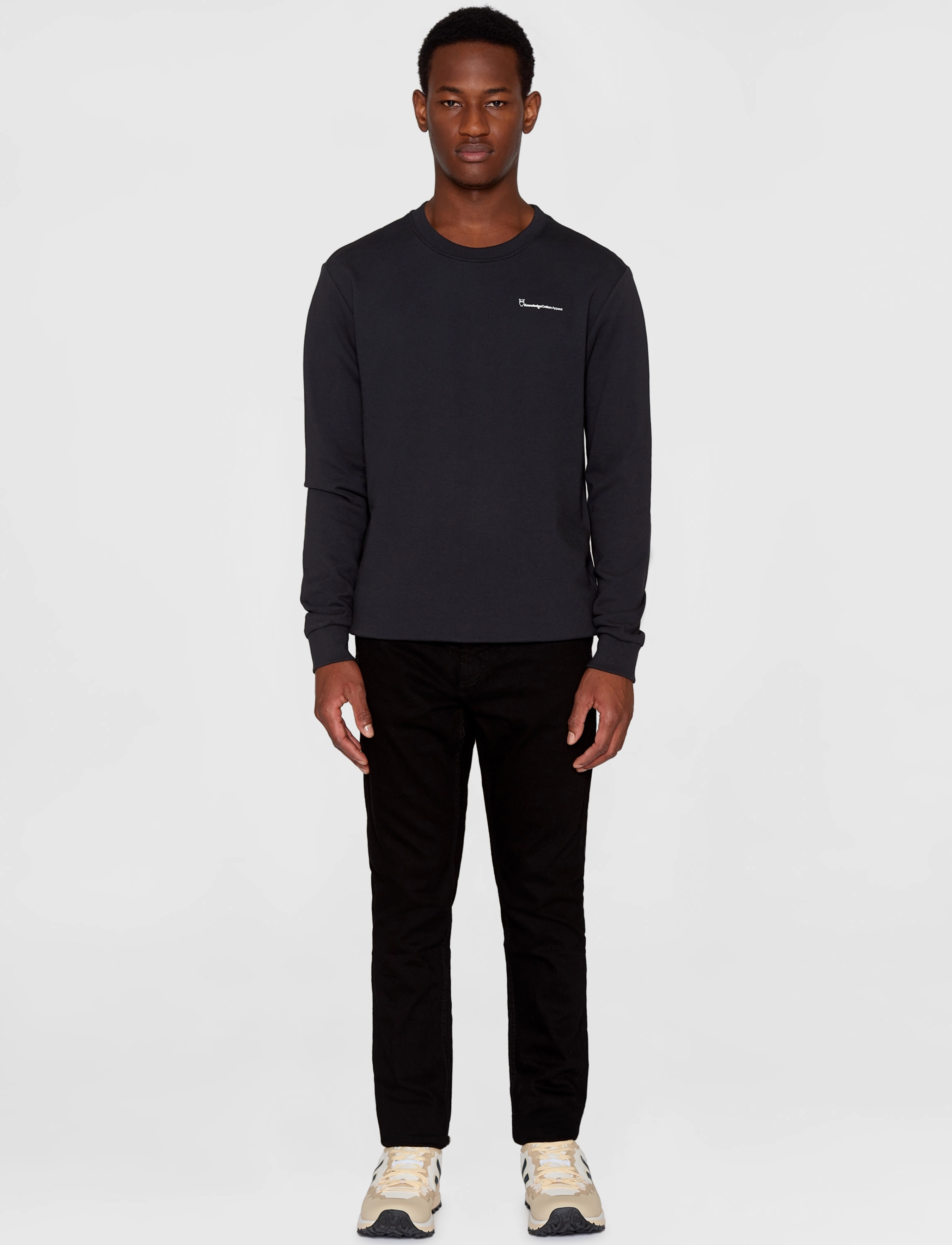 Knowledge Cotton Apparel - ELM knowledgecotton sweat - GOTS/Ve - black jet - 4