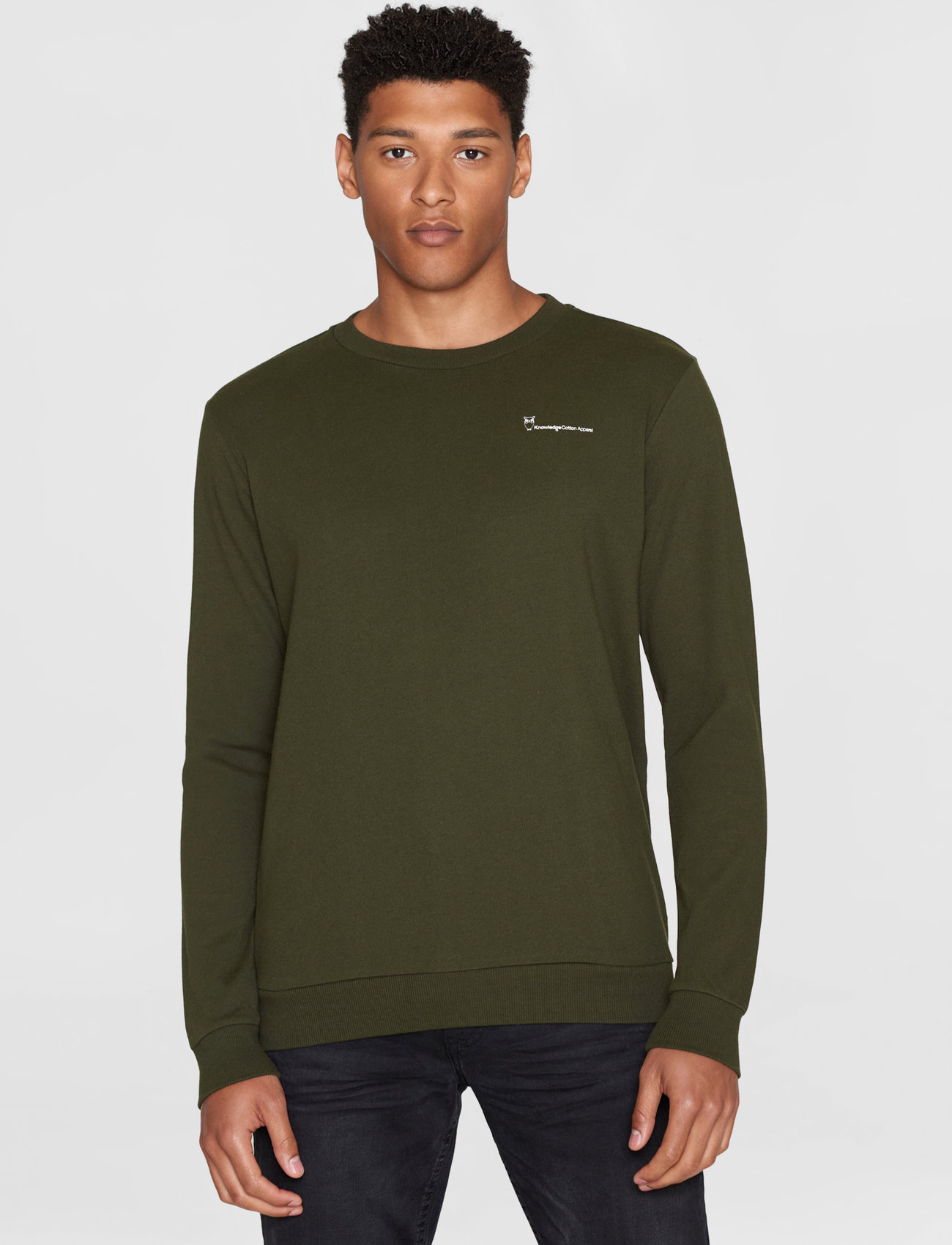 Knowledge Cotton Apparel - Basic knowledgecotton sweat - GOTS/ - clothing - forrest night - 0
