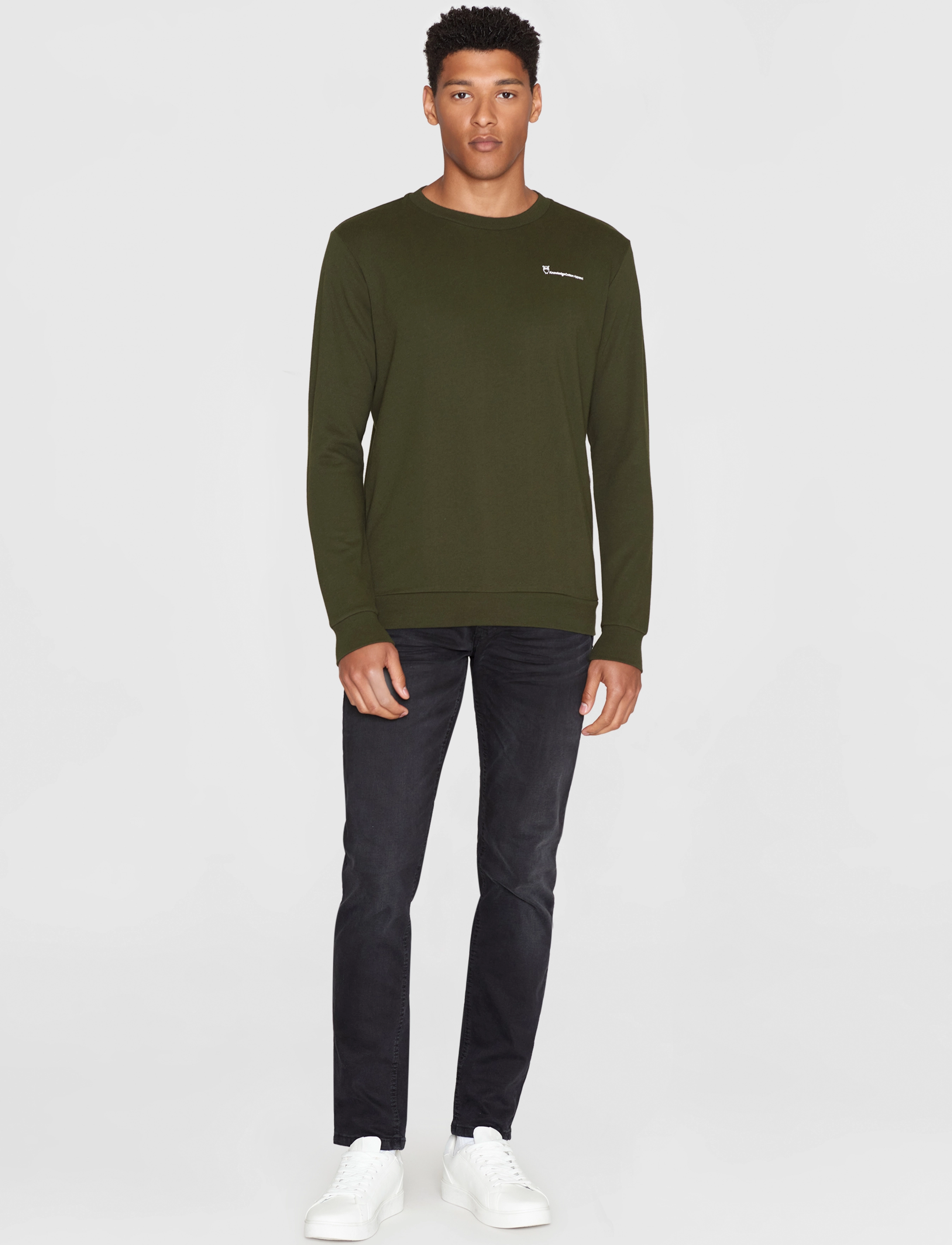 Knowledge Cotton Apparel - ELM knowledgecotton sweat - GOTS/Ve - forrest night - 3