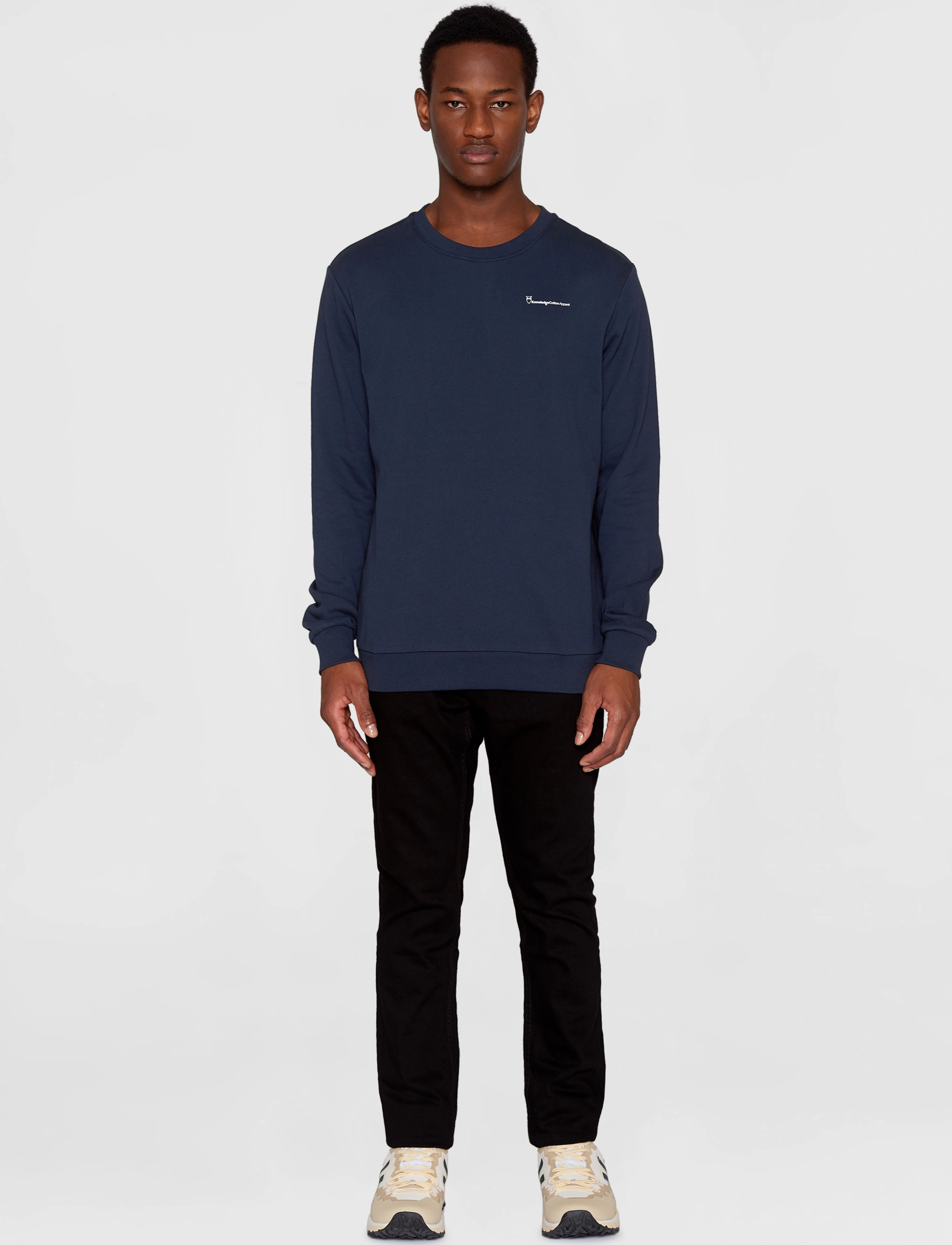 Knowledge Cotton Apparel - ELM knowledgecotton sweat - GOTS/Ve - total eclipse - 4