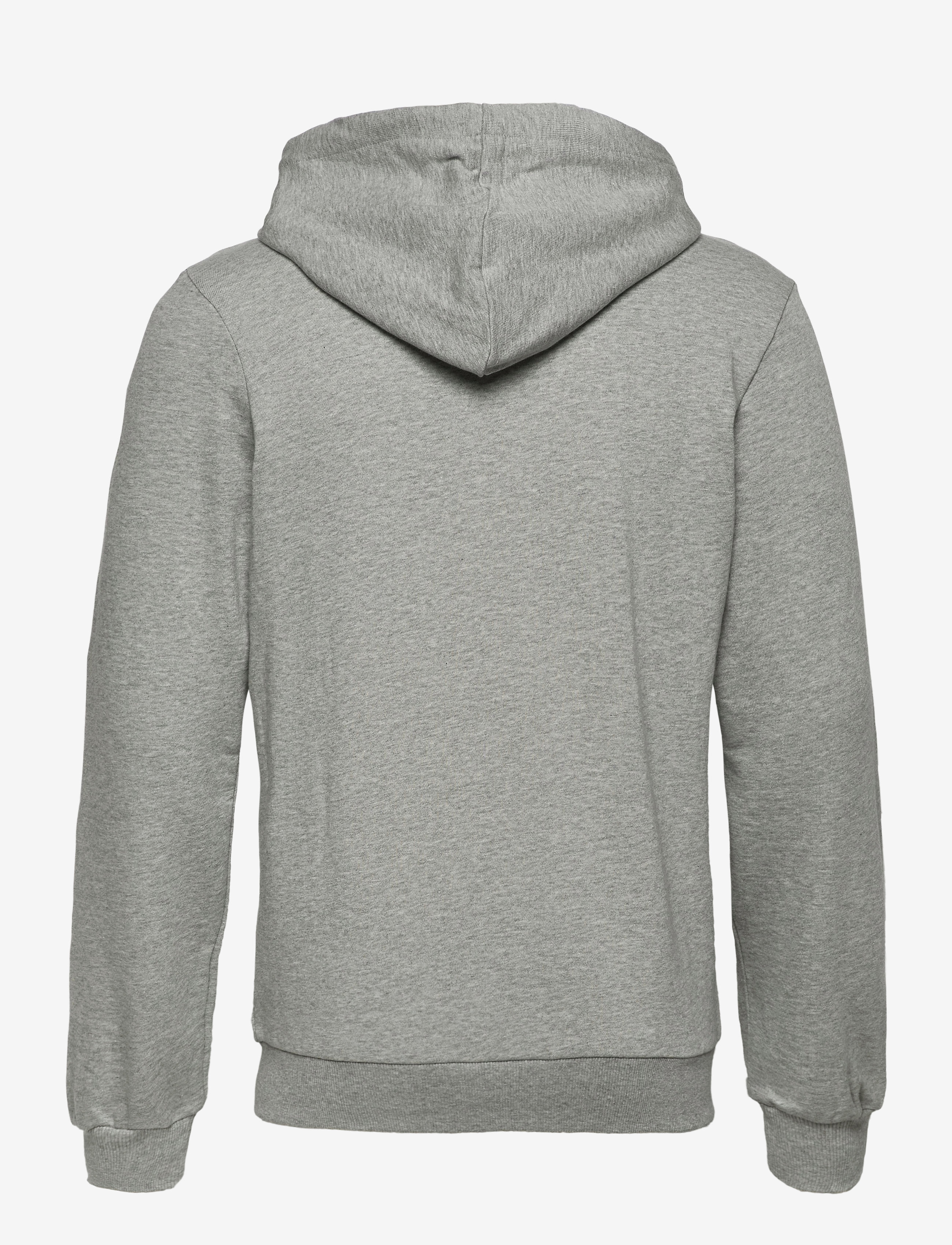 Knowledge Cotton Apparel - Knowledge hood zip sweat - GOTS/Veg - grey melange - 1