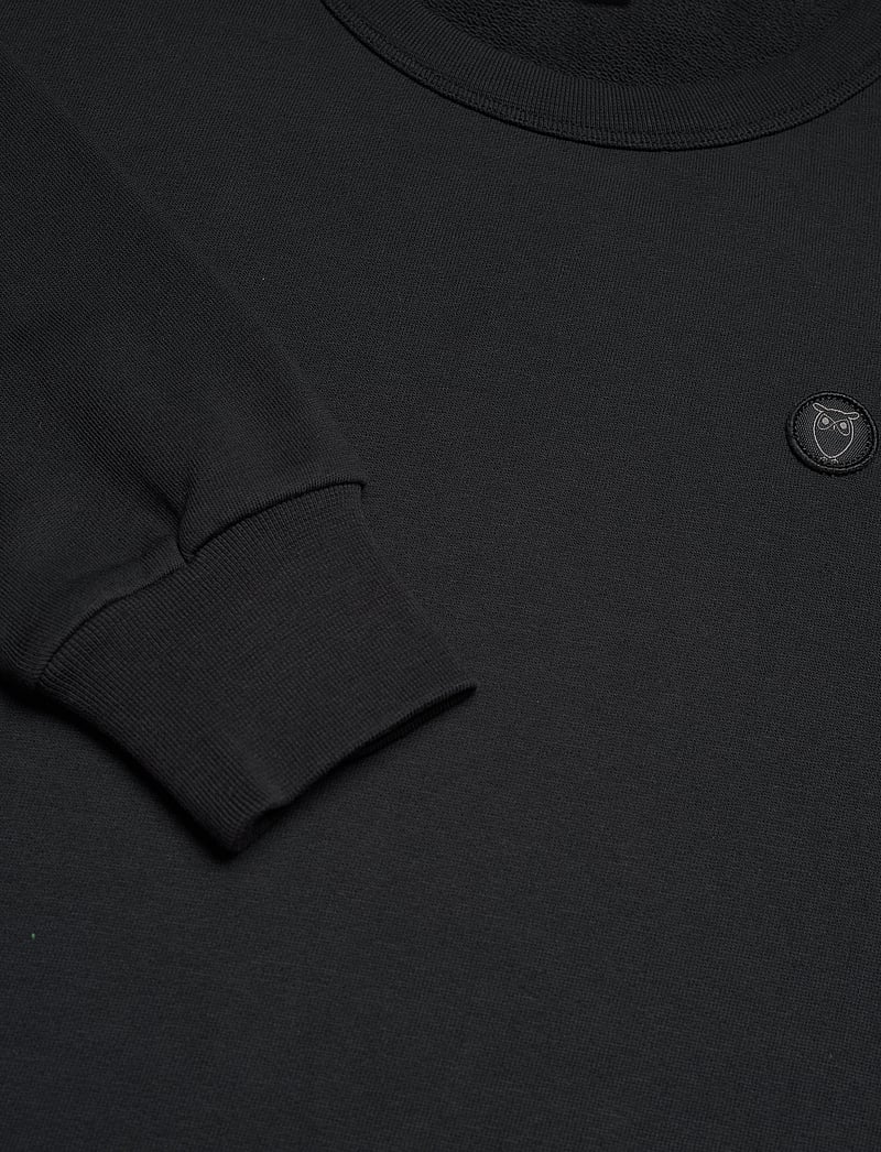 Knowledge Cotton Apparel - ERIK basic badge sweat - GOTS/Vegan - sweatshirts - black jet - 2