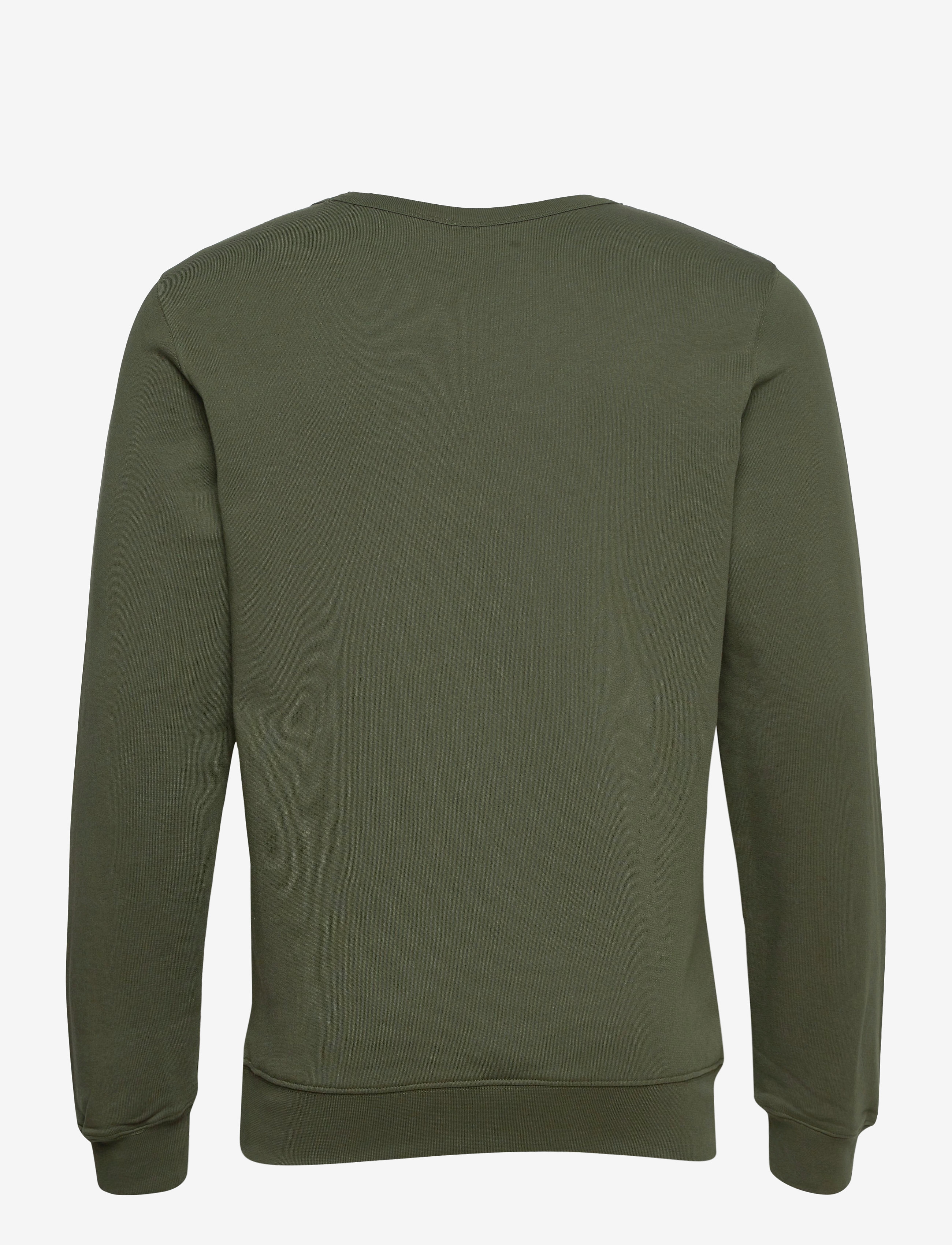 Knowledge Cotton Apparel - ERIK basic badge sweat - GOTS/Vegan - forest night - 1