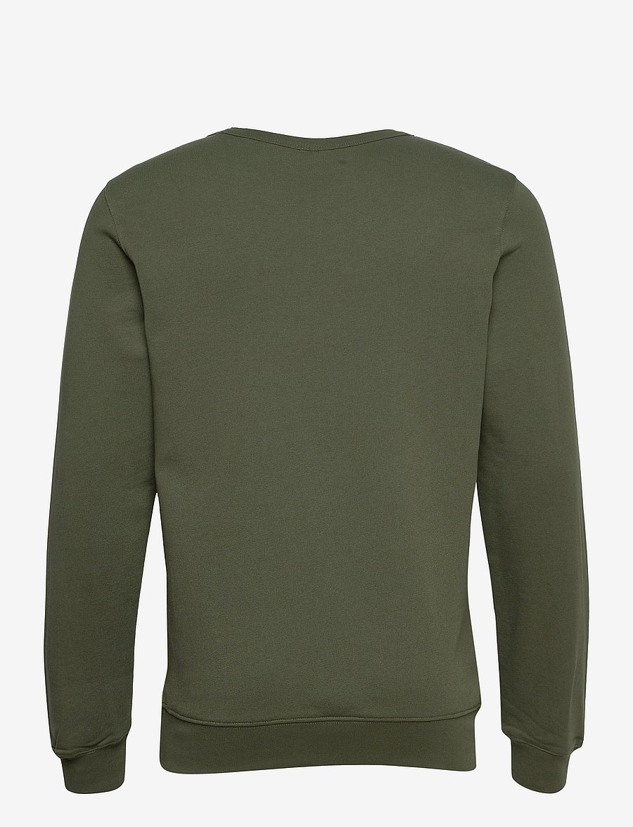 Knowledge Cotton Apparel - ERIK basic badge sweat - GOTS/Vegan - shoppa efter tillfälle - forest night - 1