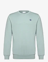 Knowledge Cotton Apparel - ERIK basic badge sweat - GOTS/Vegan - sweatshirts - gray mist - 0