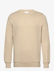 Knowledge Cotton Apparel - ERIK basic badge sweat - GOTS/Vegan - sweatshirts - light feather gray - 0