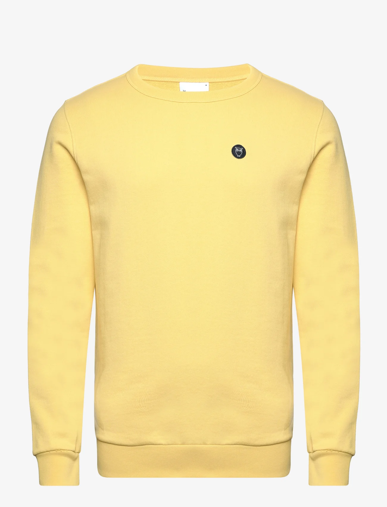 Knowledge Cotton Apparel - ERIK basic badge sweat - GOTS/Vegan - truien en hoodies - misted yellow - 0
