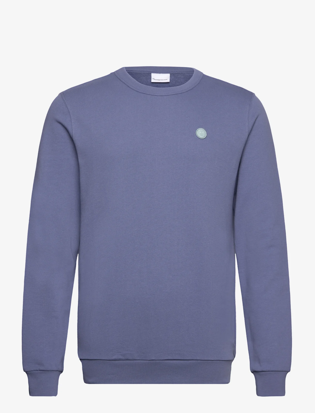 Knowledge Cotton Apparel - ERIK basic badge sweat - GOTS/Vegan - sweatshirts - moonlight blue - 0