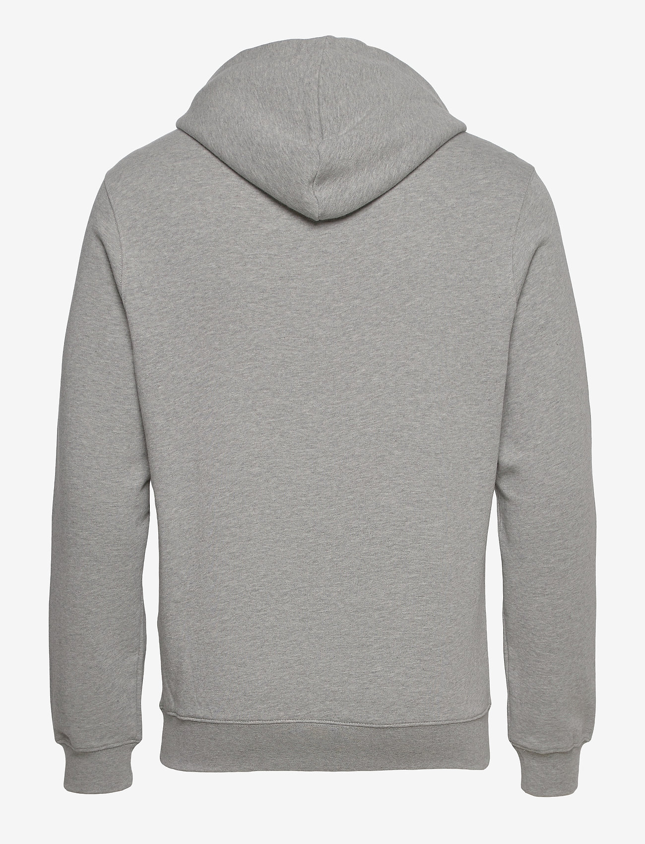 Knowledge Cotton Apparel - Hood basic badge sweat - GOTS/Vegan - grey melange - 1