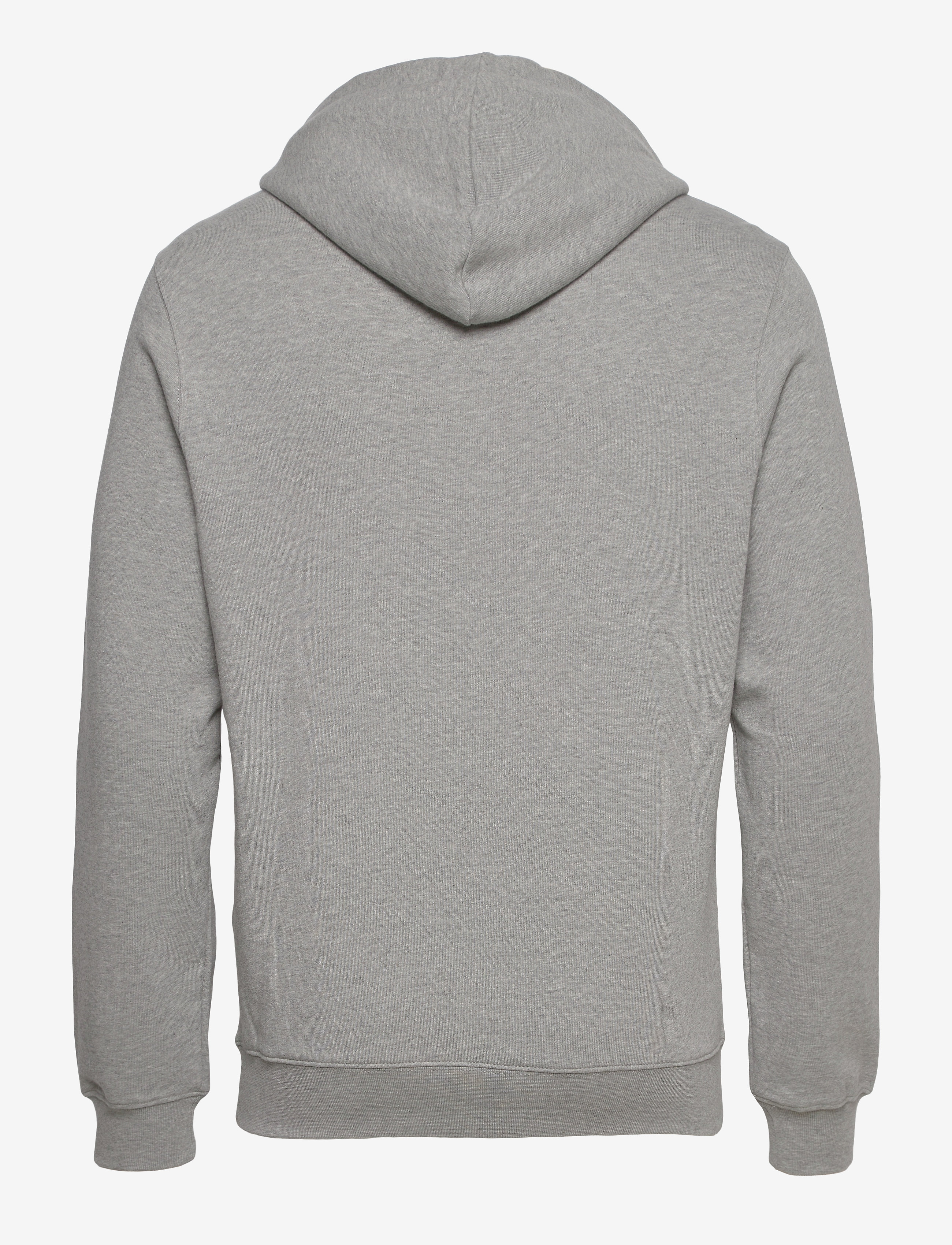 Knowledge Cotton Apparel - Hood basic badge sweat - GOTS/Vegan - grey melange - 1