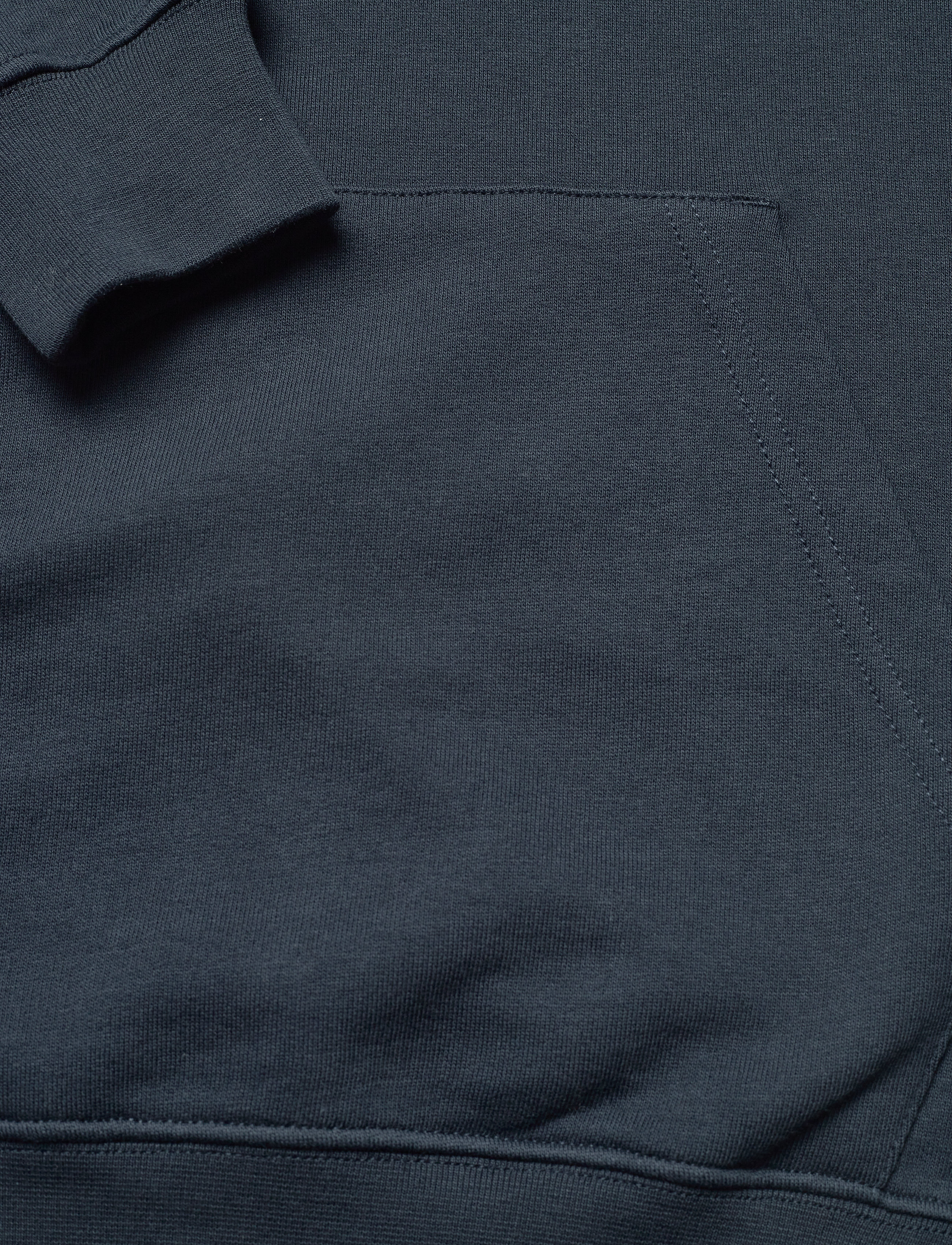 Knowledge Cotton Apparel - Hood basic badge sweat - GOTS/Vegan - total eclipse - 3