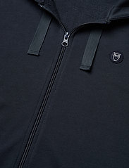 Knowledge Cotton Apparel - Zip hood basic badge sweat - GOTS/V - dressipluusid - total eclipse - 2