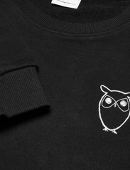 Knowledge Cotton Apparel - ELM small print owl sweat - GOTS/Ve - dressipluusid - black jet - 3