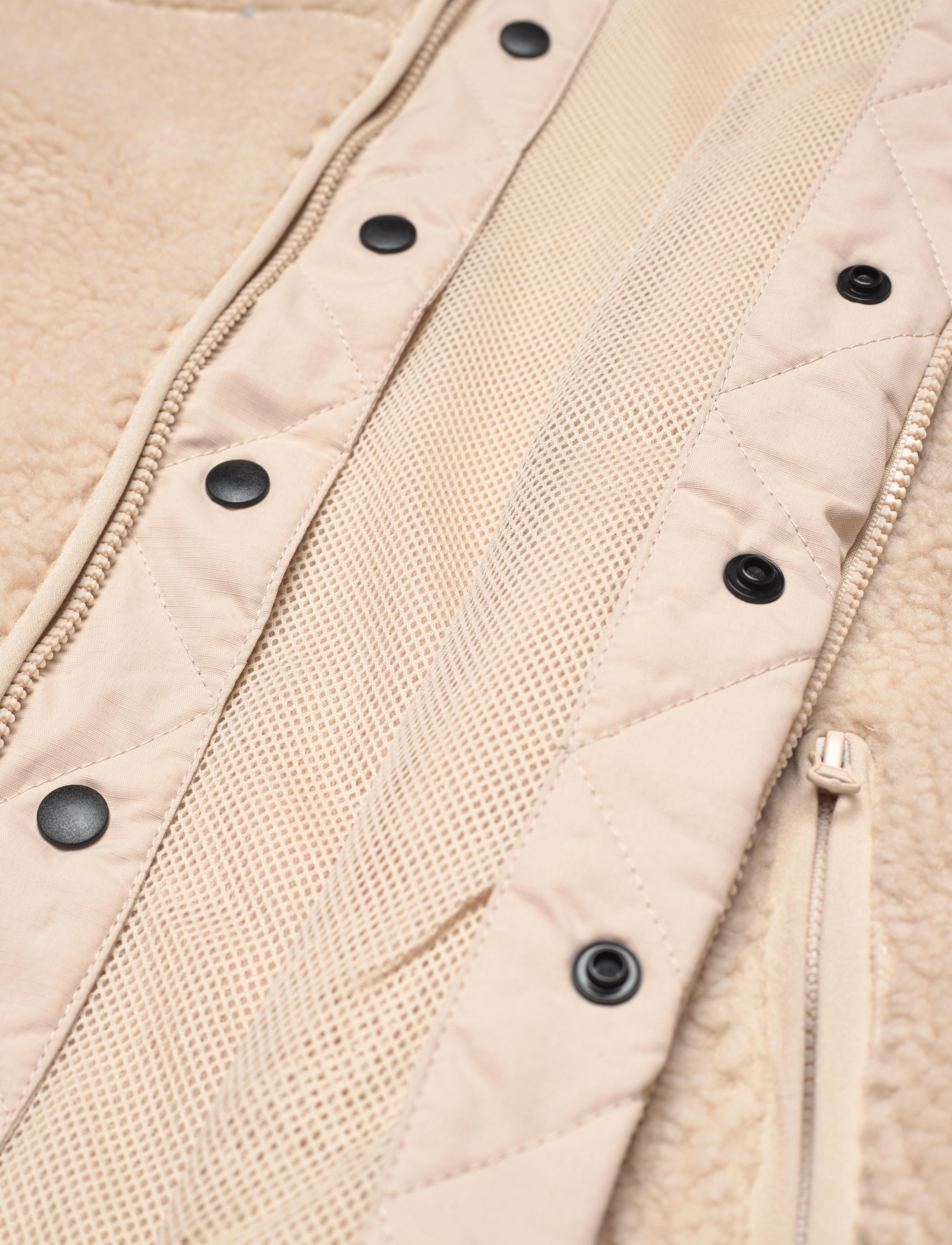 Knowledge Cotton Apparel - Teddy zip sweat - GRS/Vegan - item colour - 4