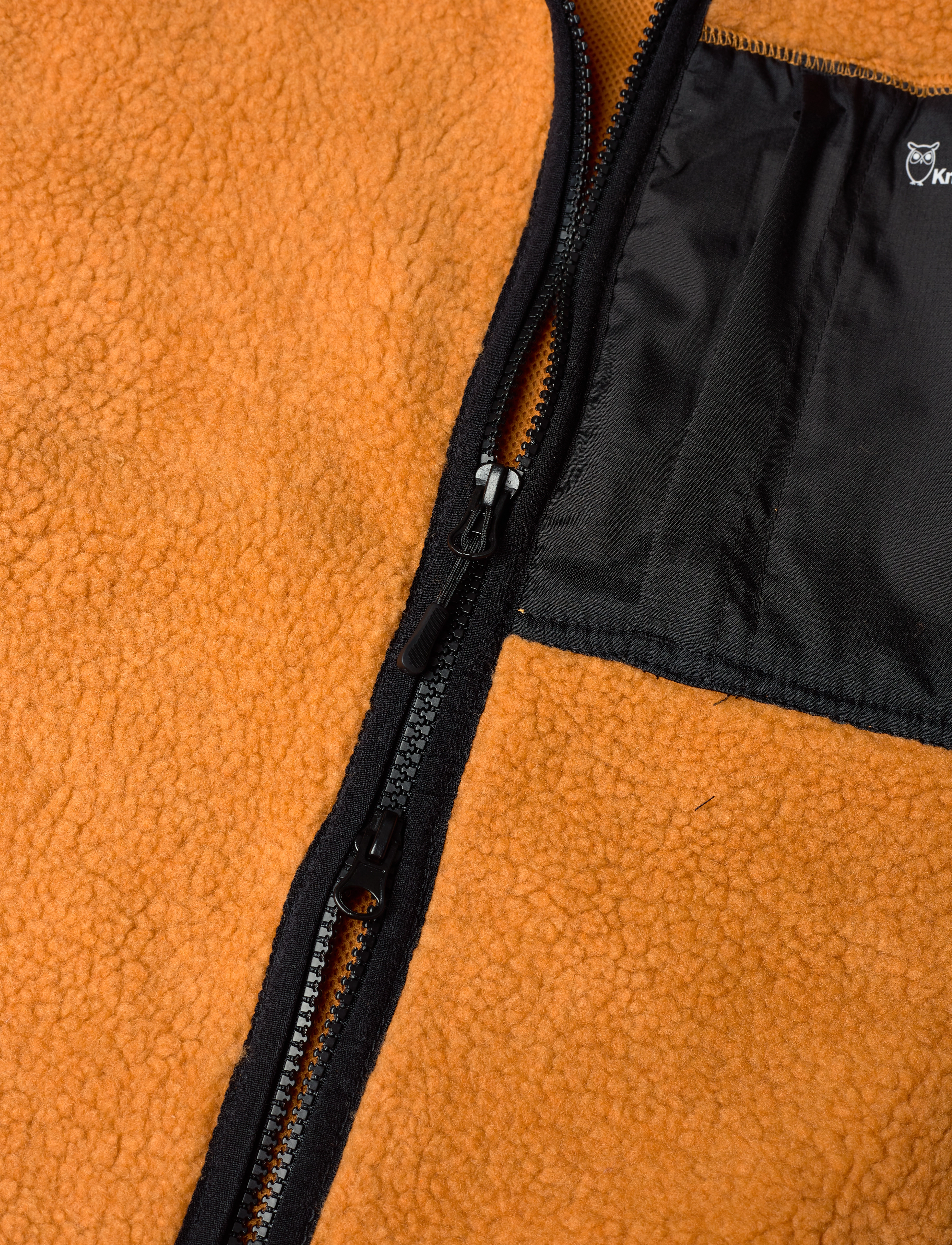 Knowledge Cotton Apparel - Teddy fleece vest - GRS/Vegan - desert sun - 3