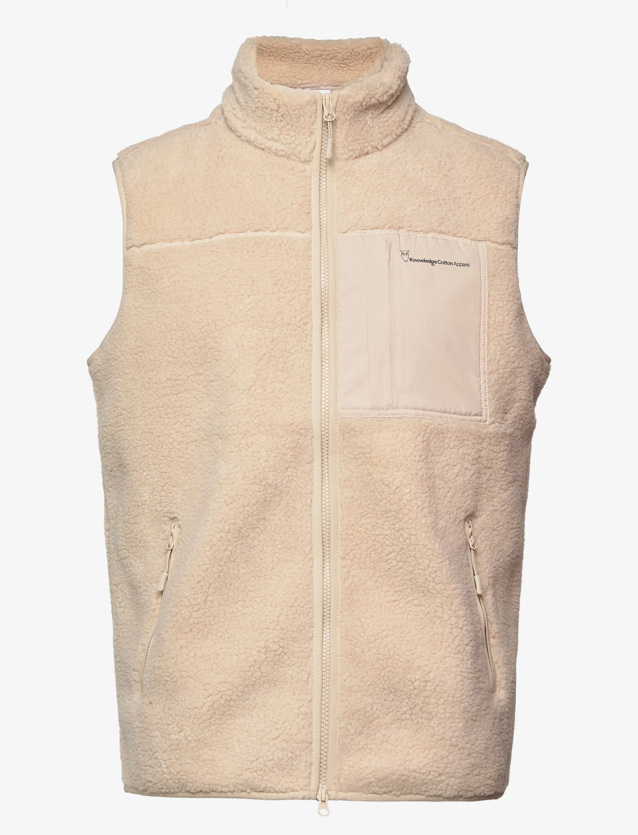 Knowledge Cotton Apparel - Teddy fleece vest - GRS/Vegan - vestid - item colour - 0