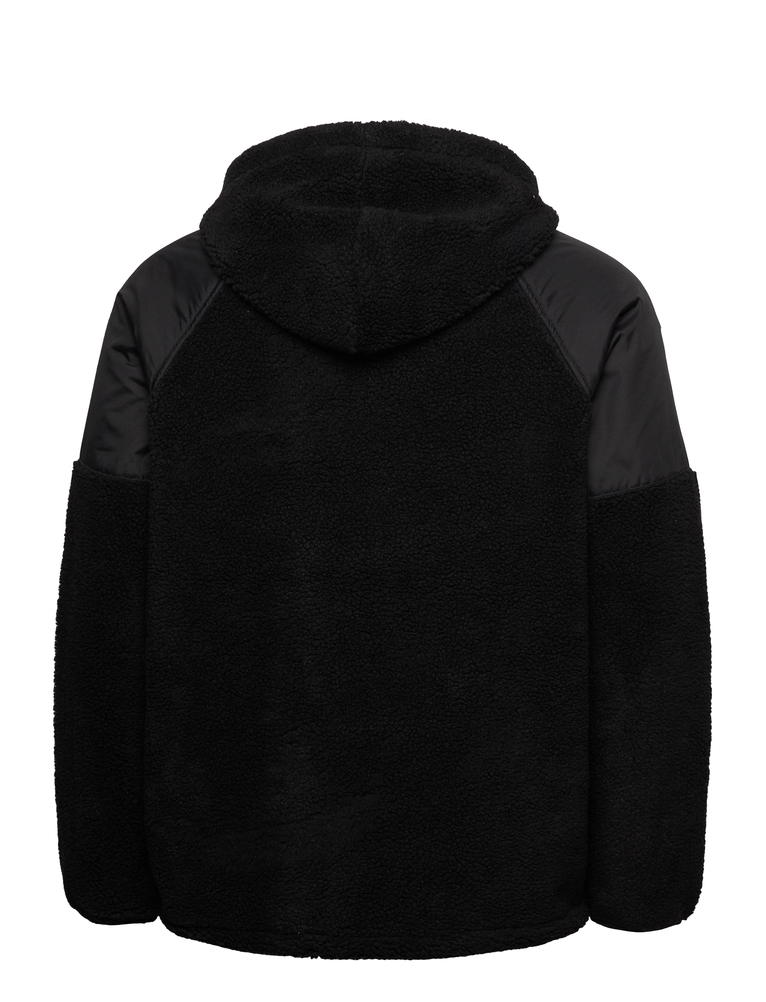 Knowledge Cotton Apparel - Teddy oversized anorak - GRS/Vegan - black jet - 1