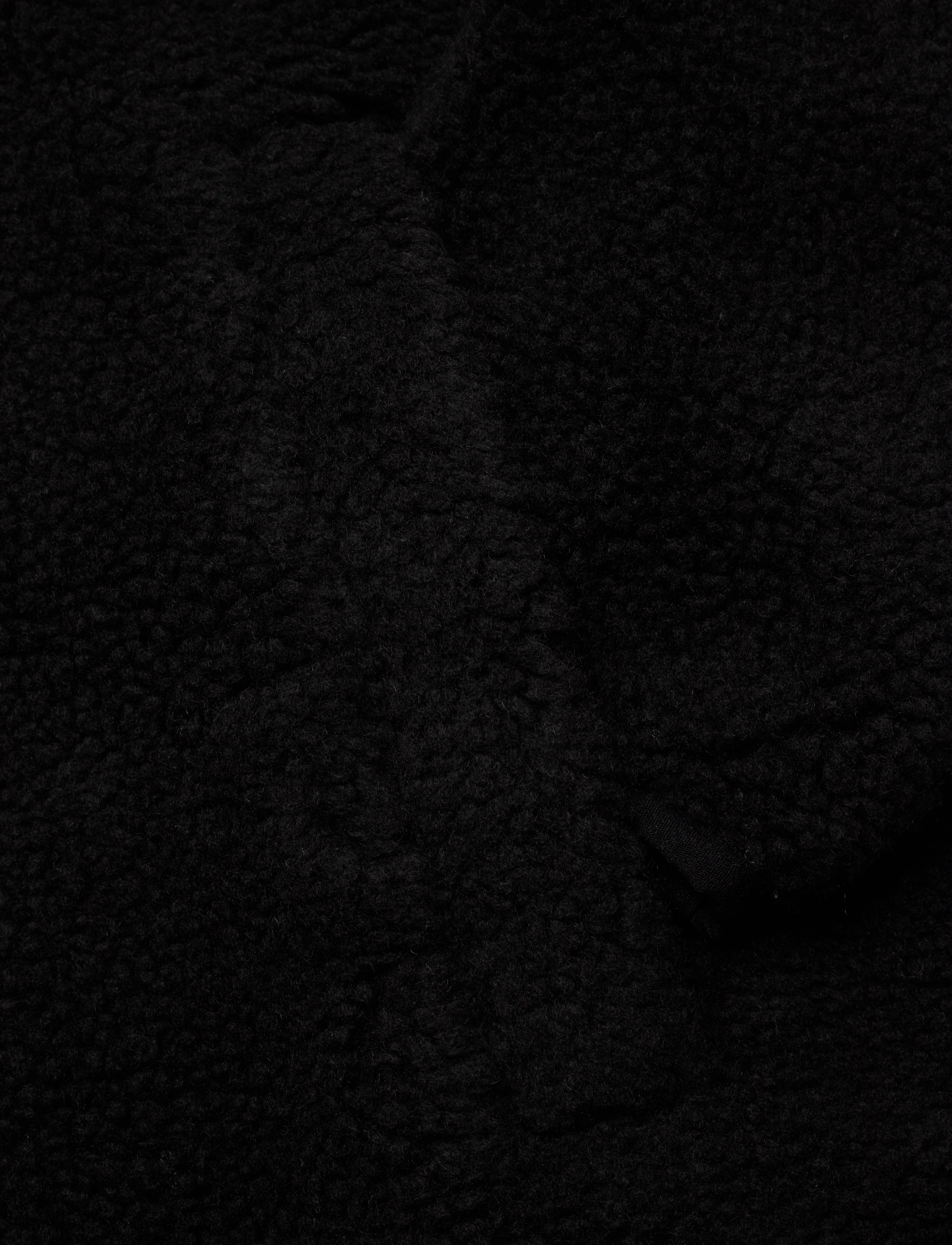 Knowledge Cotton Apparel - Teddy oversized anorak - GRS/Vegan - black jet - 3